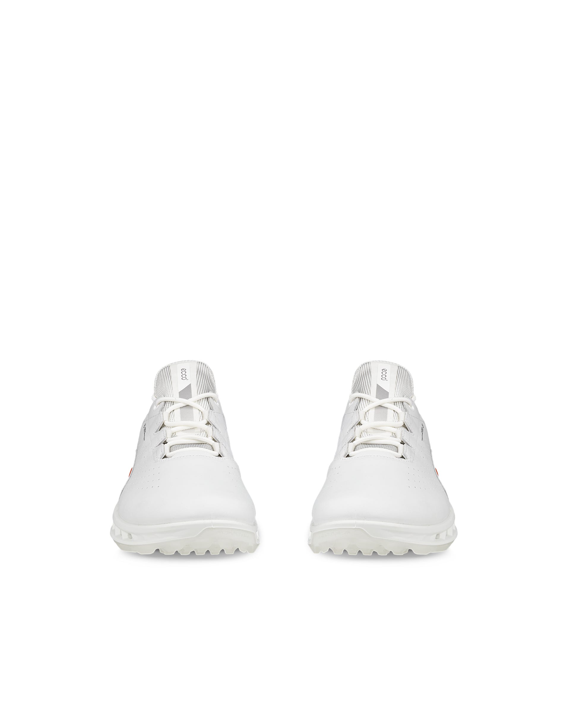 Men's ECCO® Golf Biom C4 Leather Gore-Tex Golf Shoe - White - Front pair