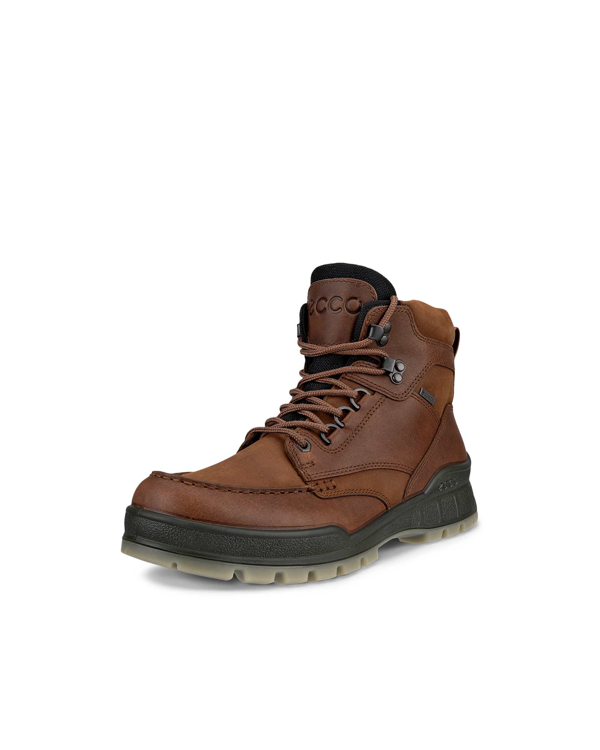 ECCO® Track 25 Heren halfhoge leren outdoorboot met Gore-Tex - Bruin - Main