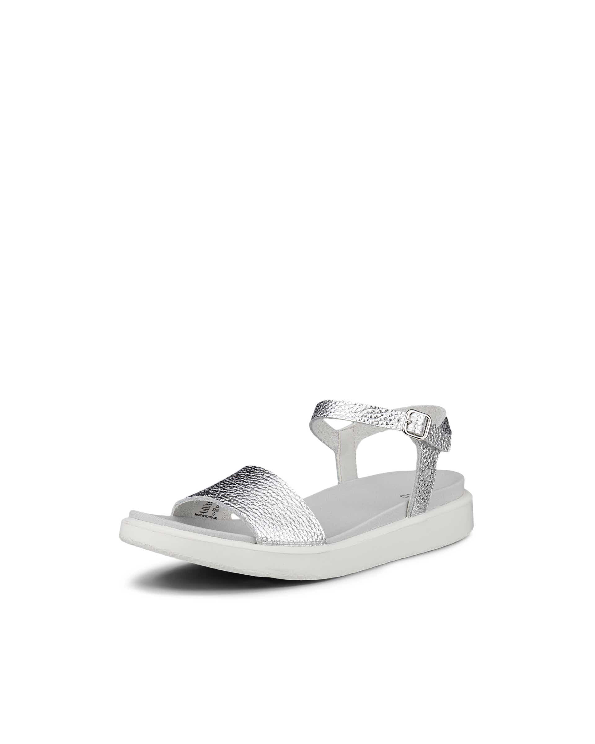 Sandale en cuir Flowt ECCO® pour femmes - Métallique - Main