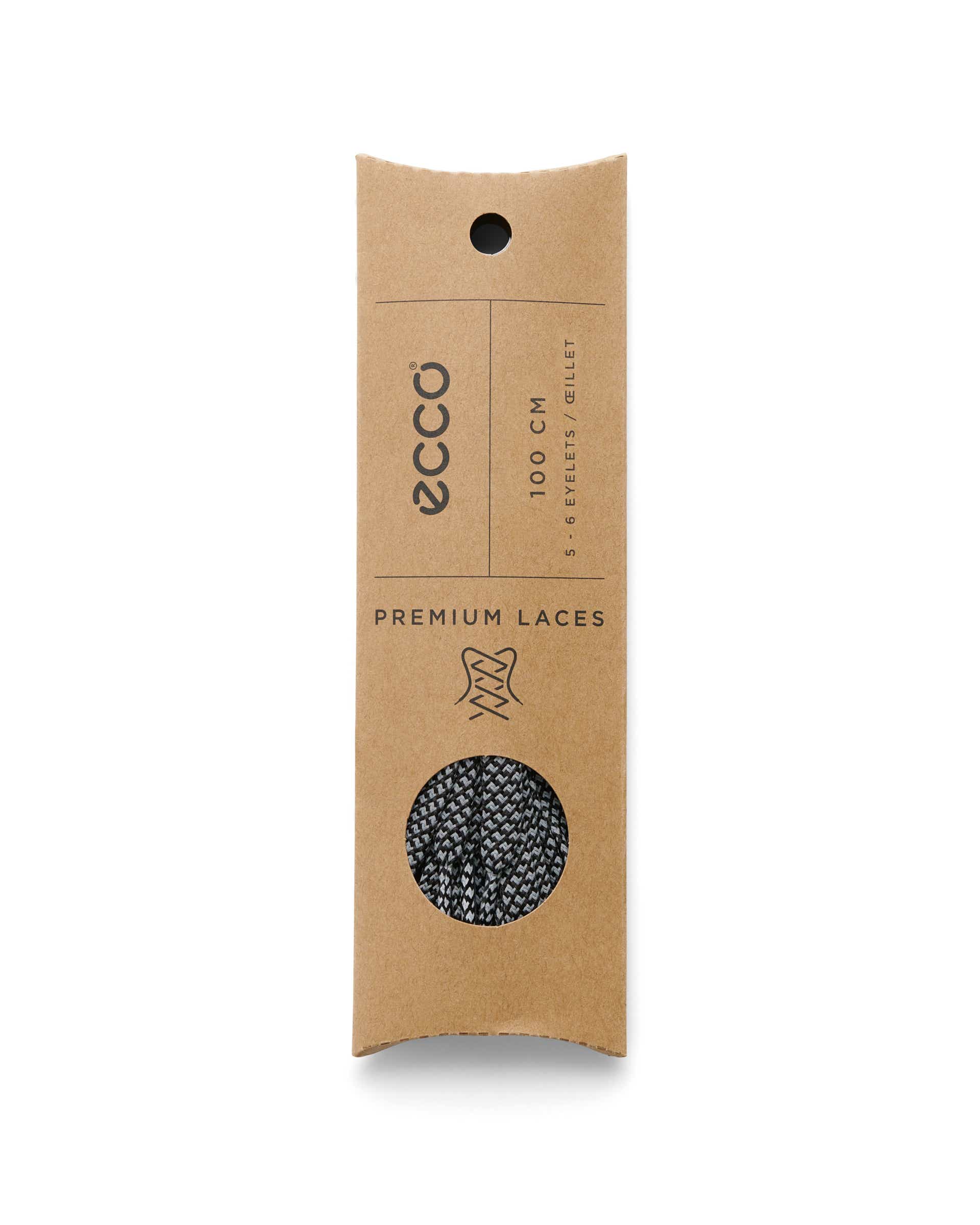 ECCO® Laces lapos cipőfűző - Fekete - Detail-2