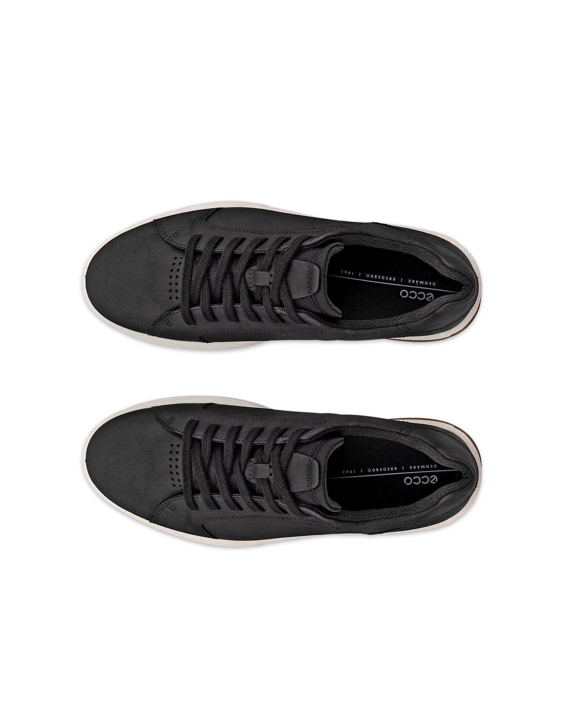 ECCO® Byway 2.0 baskets en nubuck pour homme - Noir - Top left pair