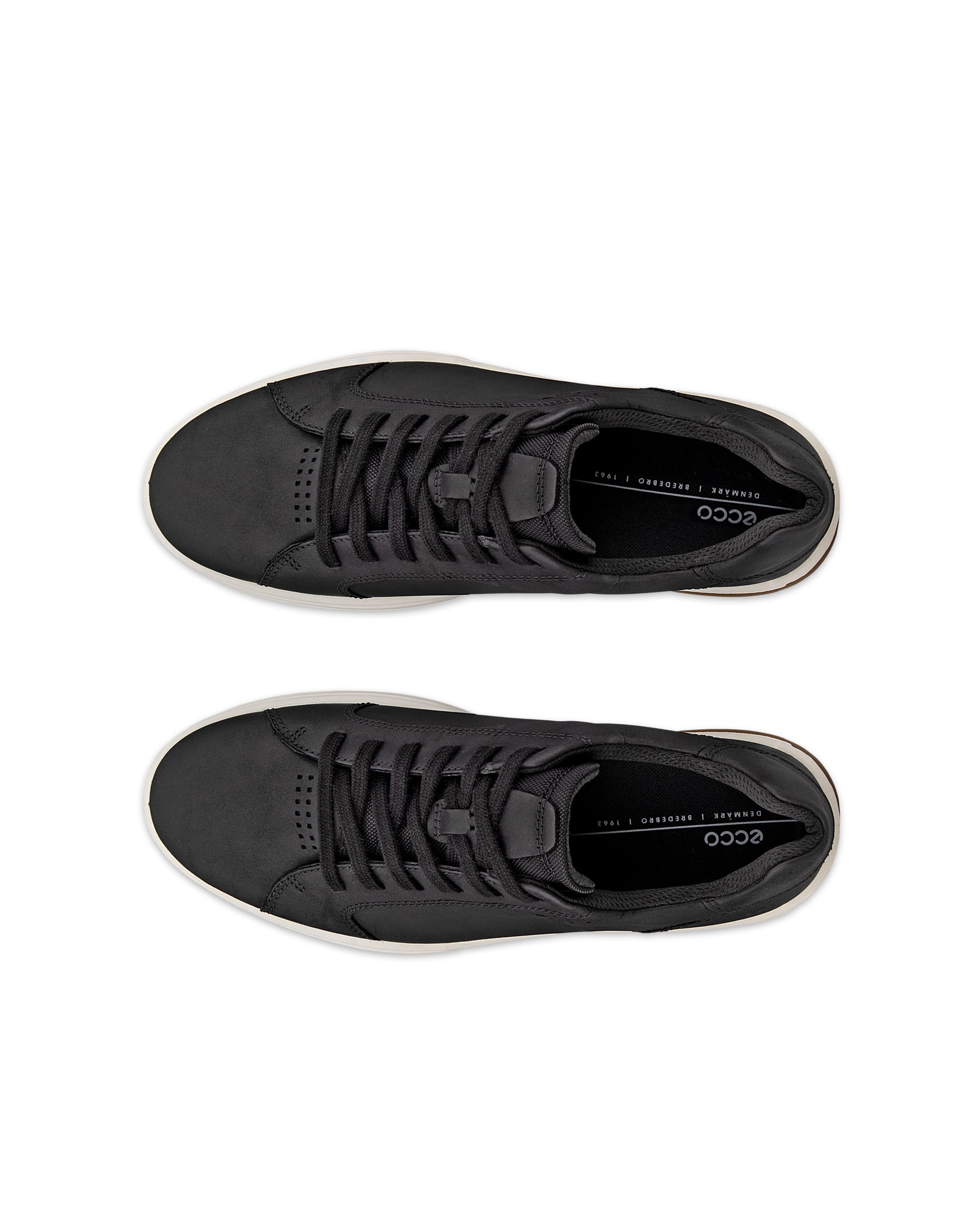 ECCO® Byway 2.0 férfi nubuk sneaker - Fekete - Top left pair