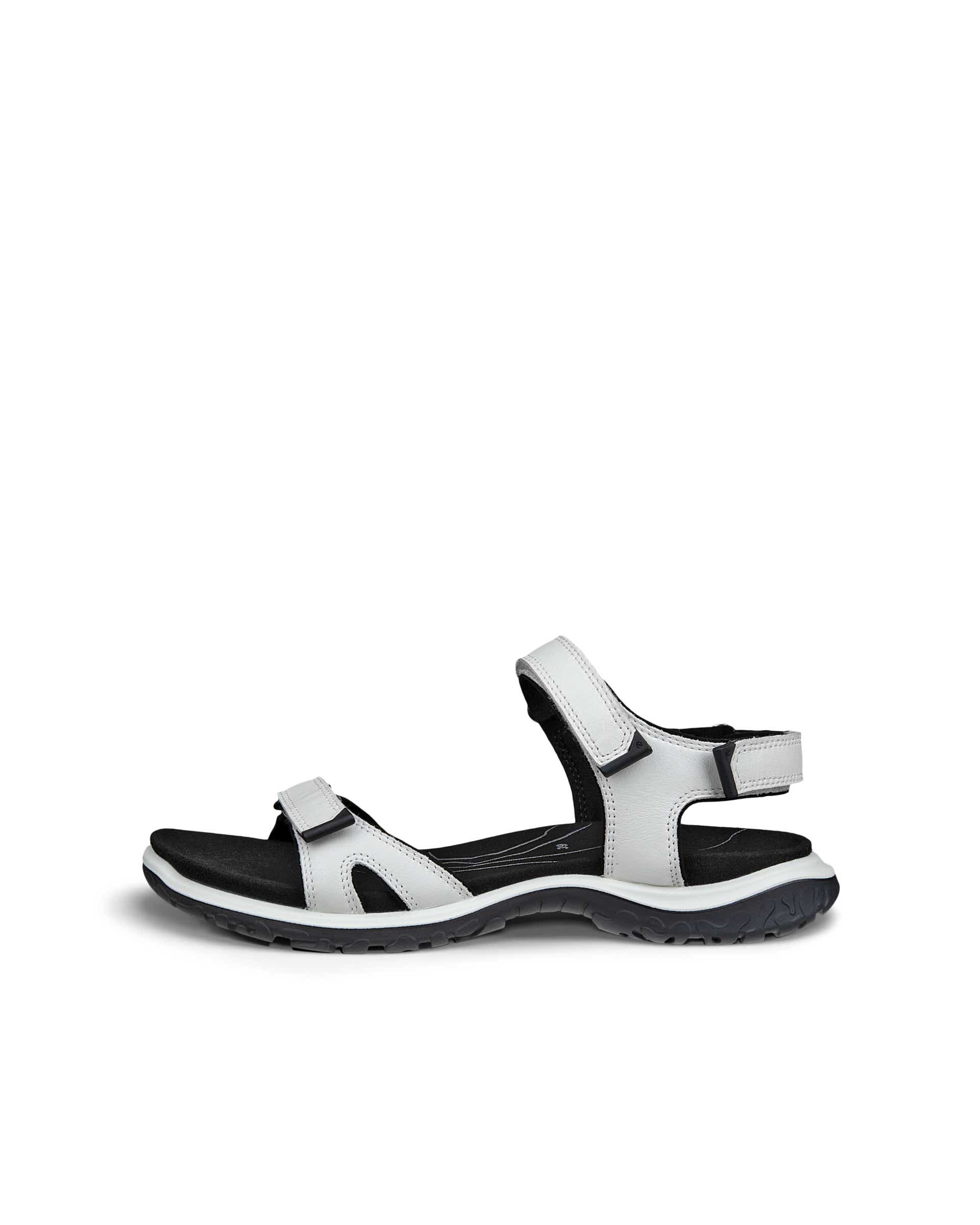 Women's ECCO® Offroad Roam Leather Walking Sandal - White - Outside