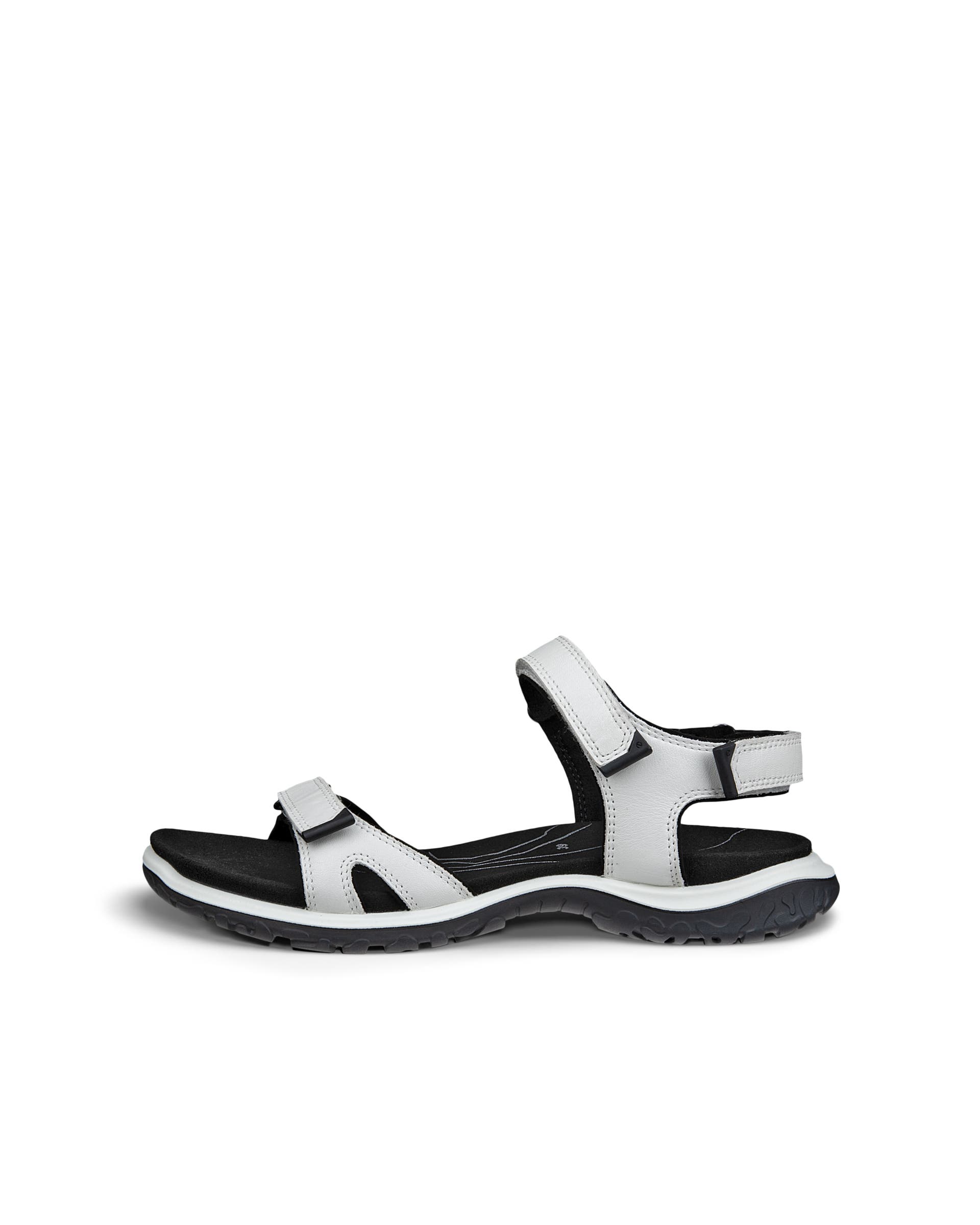 Women's ECCO® Offroad Roam Leather Walking Sandal - White - Outside