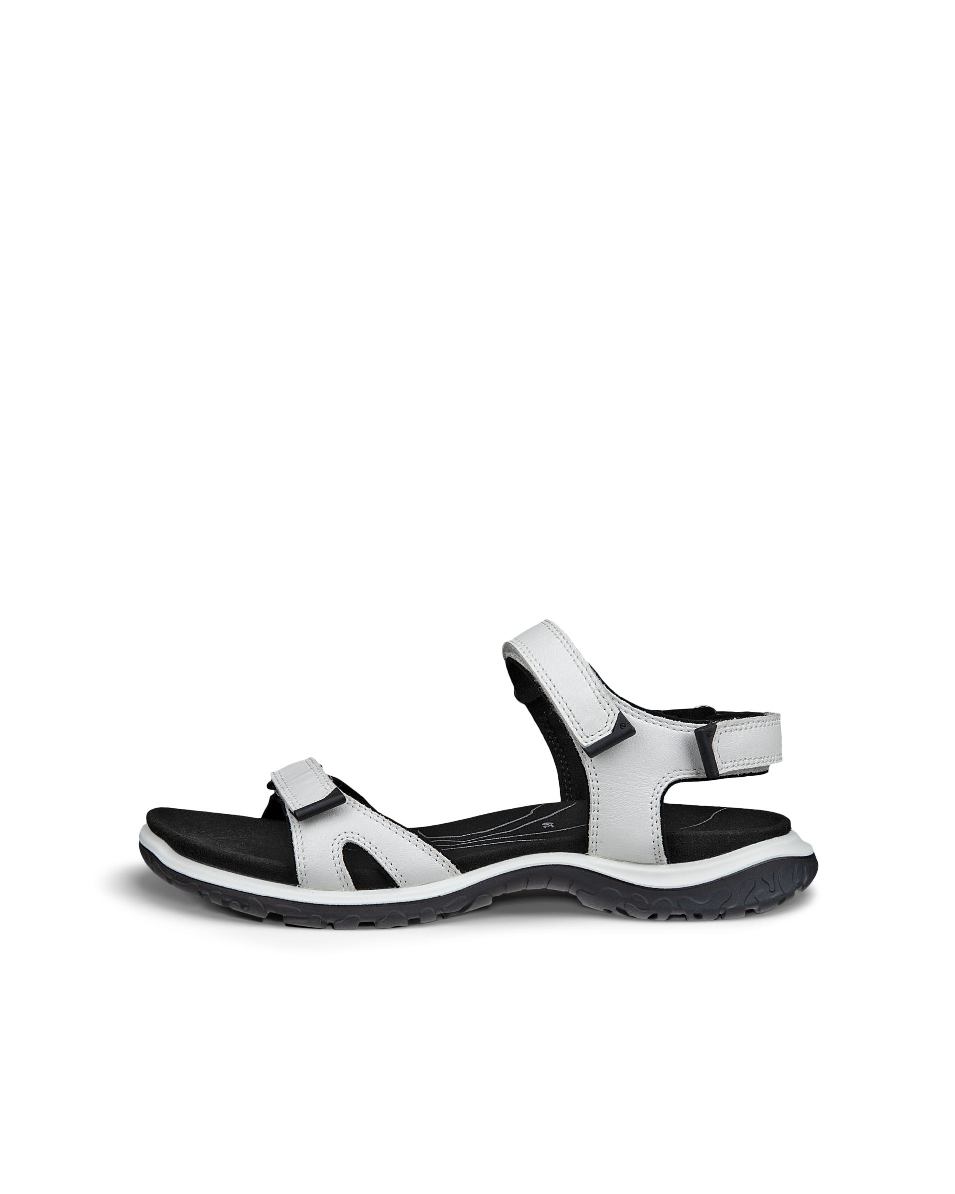 Women's ECCO® Offroad Roam Leather Walking Sandal - White - Outside