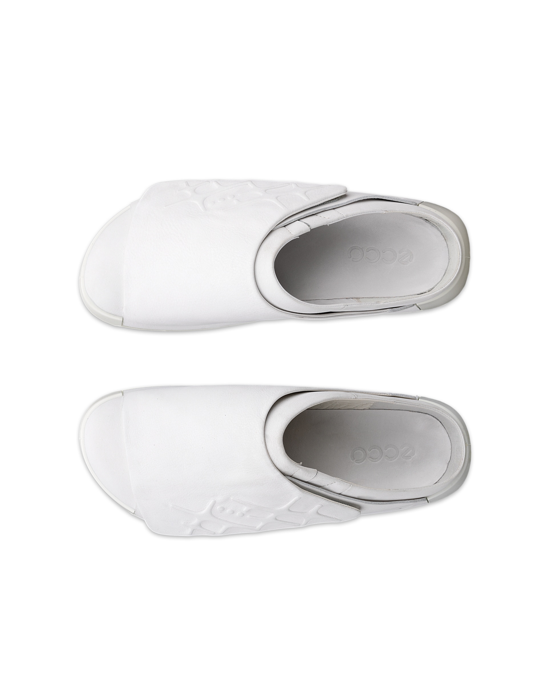 ECCO COZMO SHOE RAL7000 MENS メンズ レザーサンダル - ホワイト - Top left pair