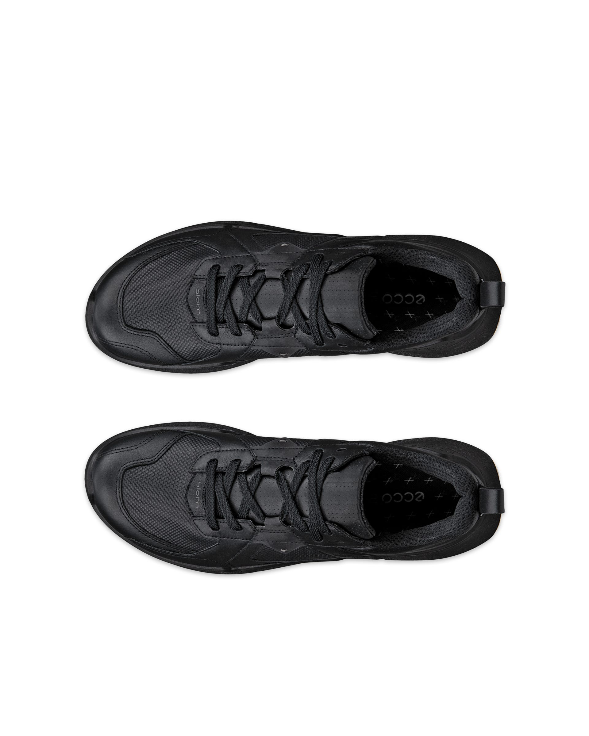ECCO biom 2.2 WOMEN ウィメンズ レザーGore-Texスニーカー - ブラック - Top left pair