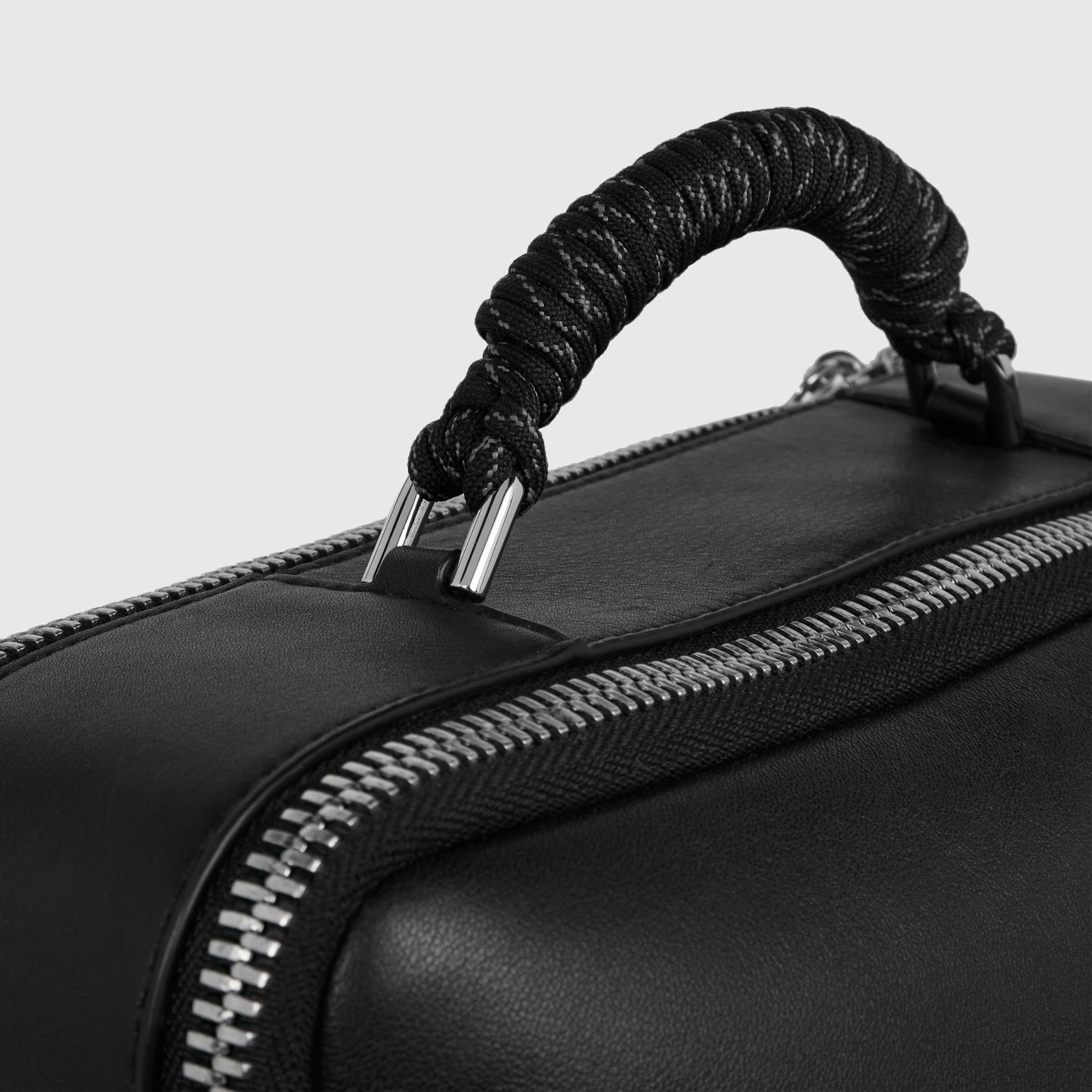 ECCO® Ceramic tech-Bag Leather Laptop Bag - Black - Detail-2