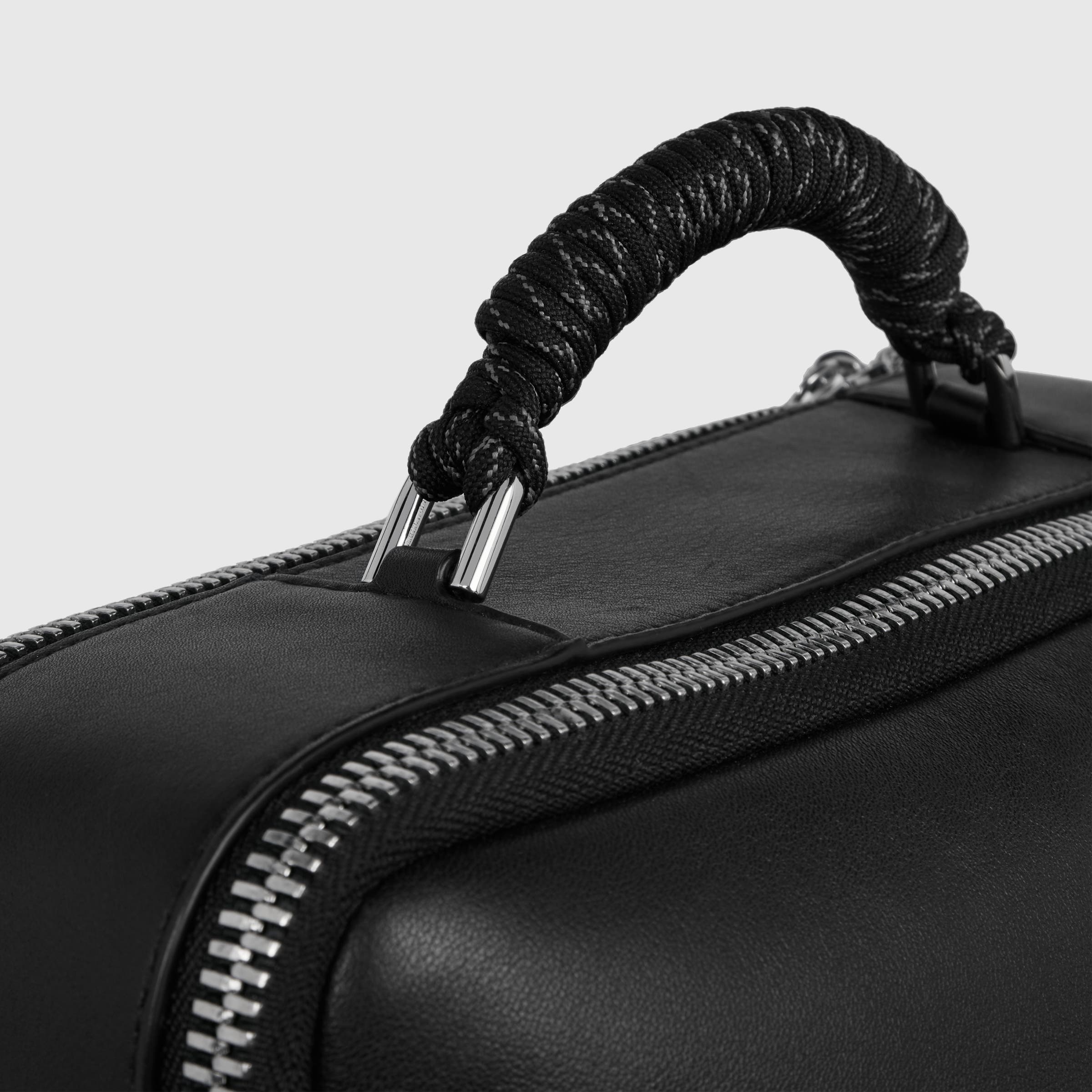 ECCO® Ceramic tech-Bag Leather Laptop Bag - Black - Detail-2