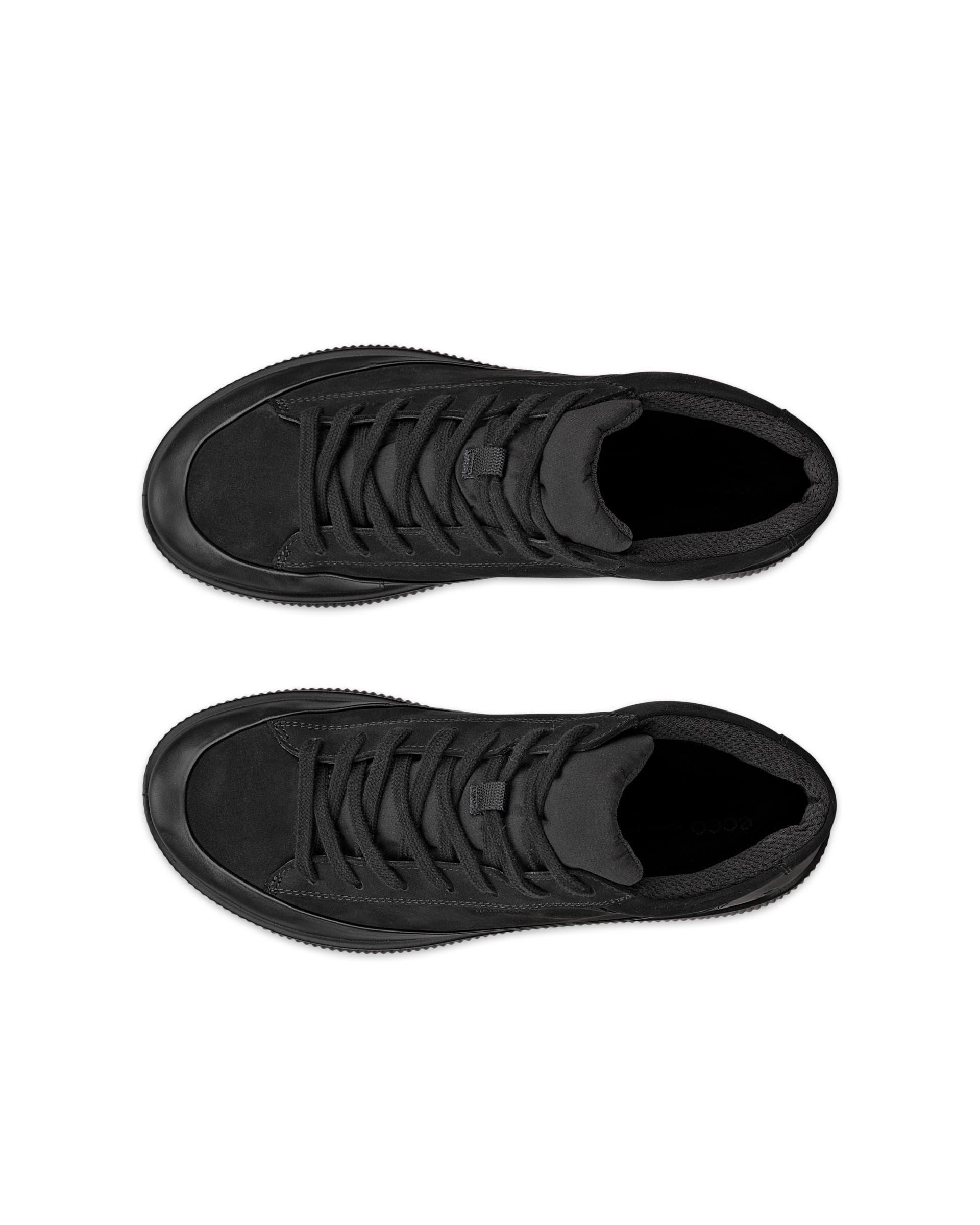 ECCO® SOFT ZERO ženske vodootporne srednje čizme od nubuka - Crna - Top left pair