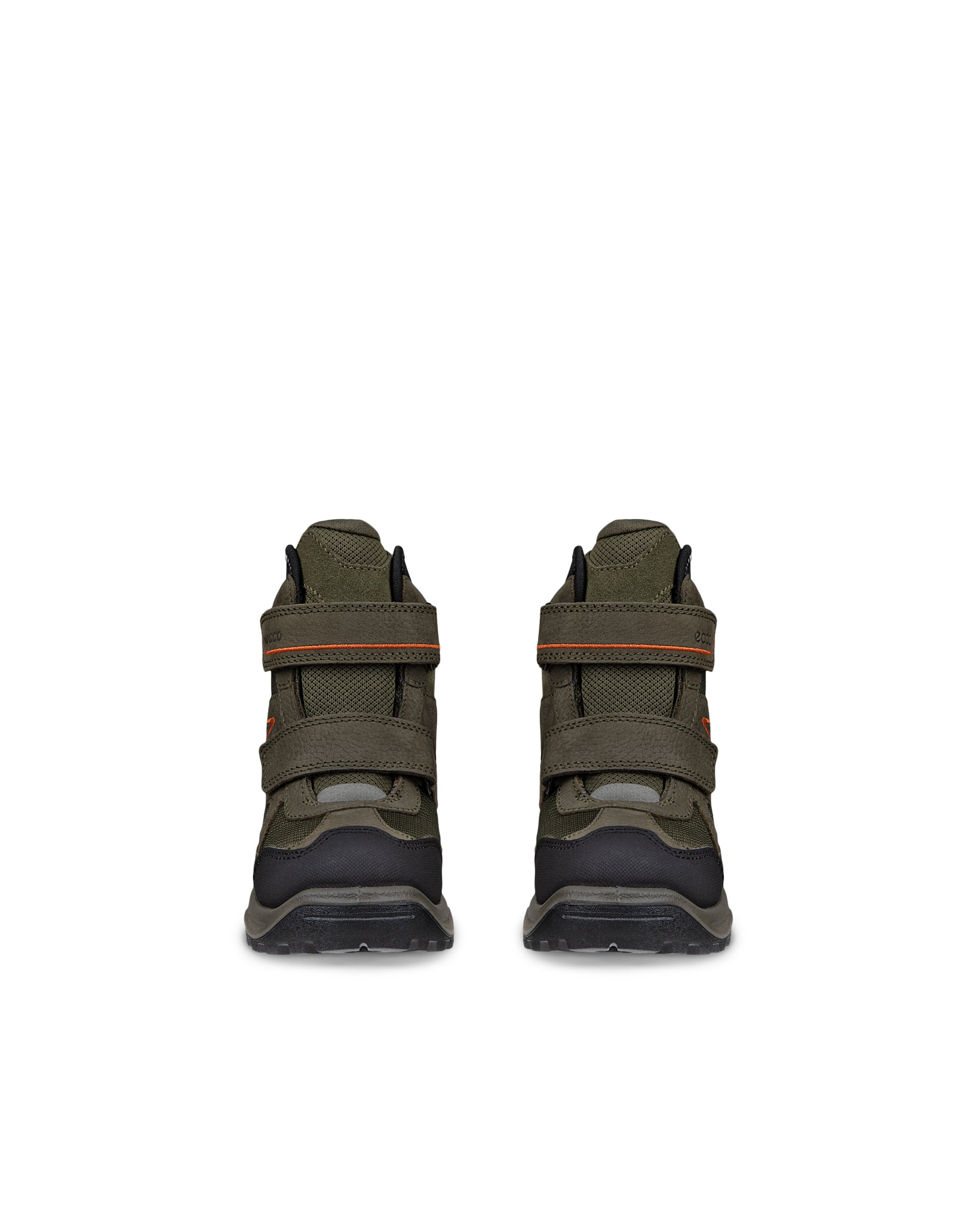 ECCO® SNOW MOUNTAIN vinterstøvle i vandtæt i nubuck til børn - Grøn - Front pair