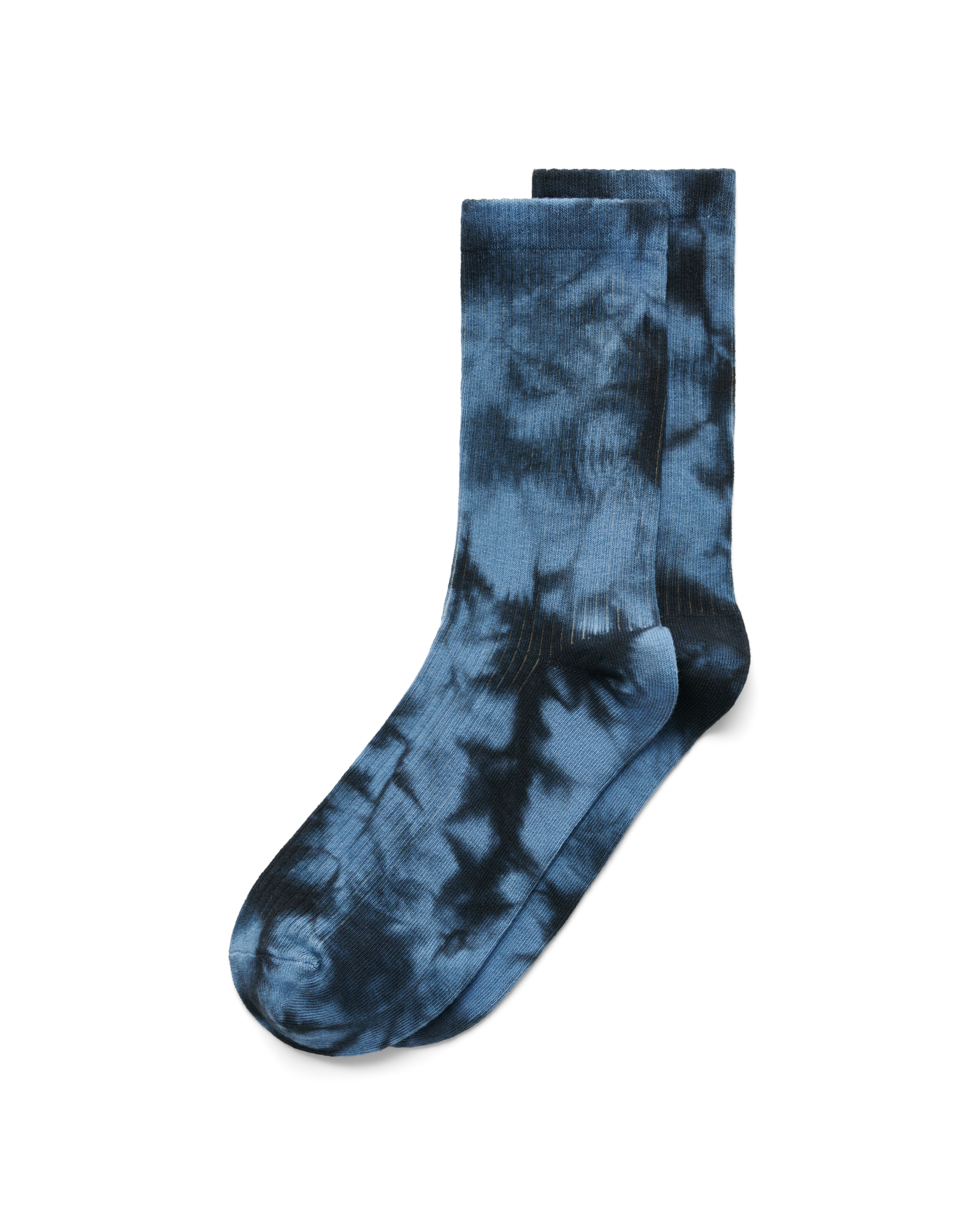 blue tie dye socks