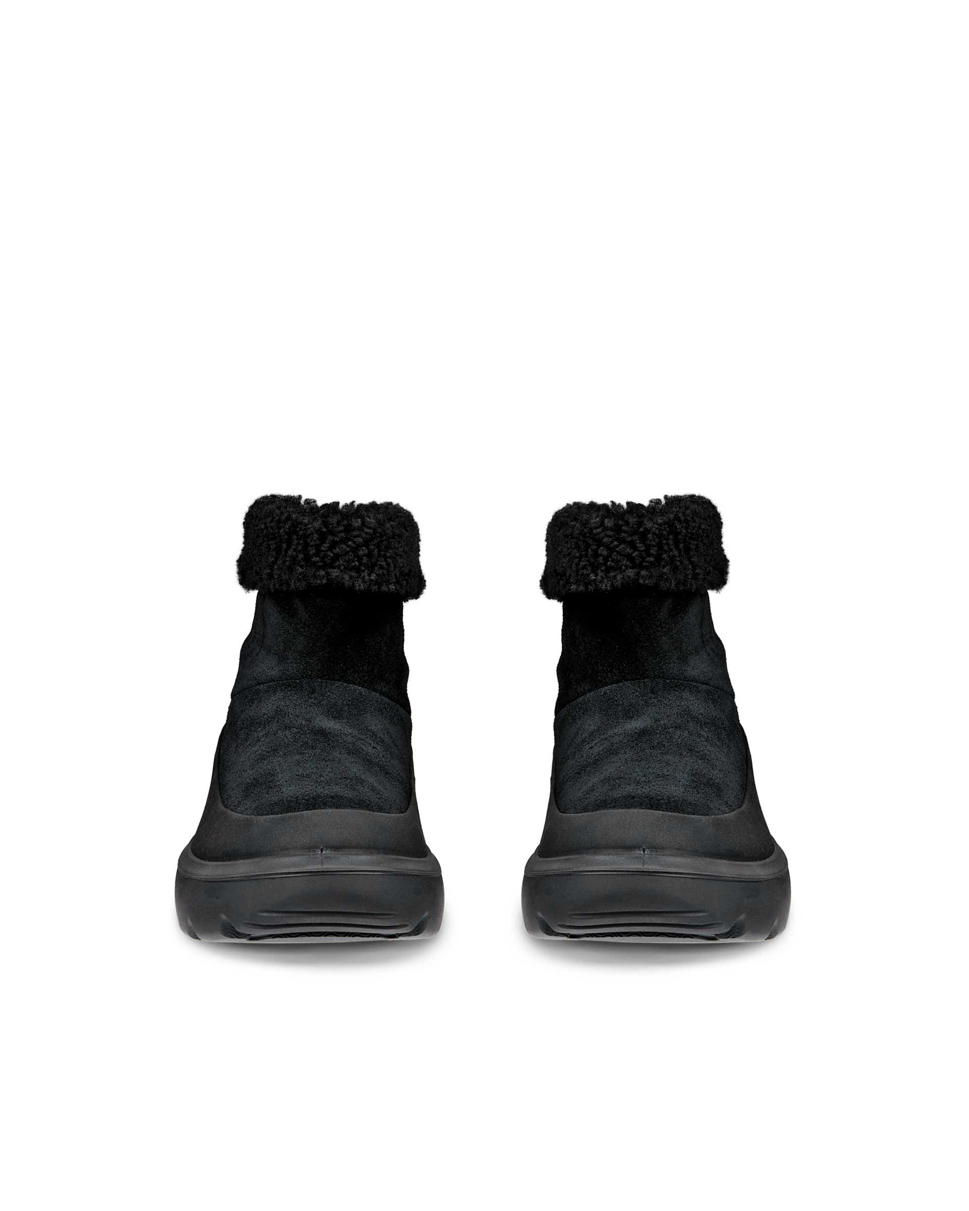 Naisten ECCO® GLACIA vedenkestävä mokkanahkaiset -talvinilkkurit - Musta - Front pair