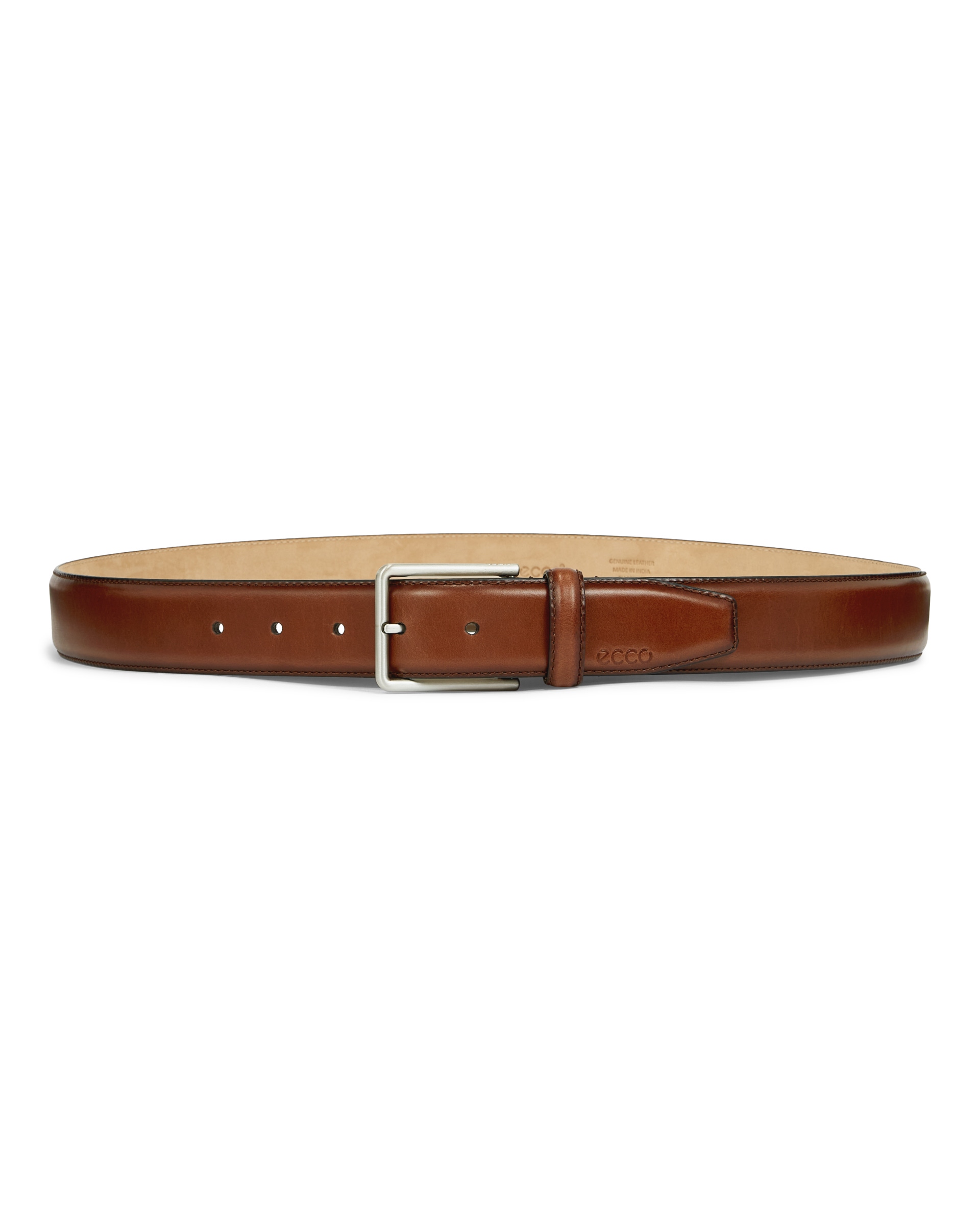 Cinturón de piel ECCO® para hombre - Marrón - Main