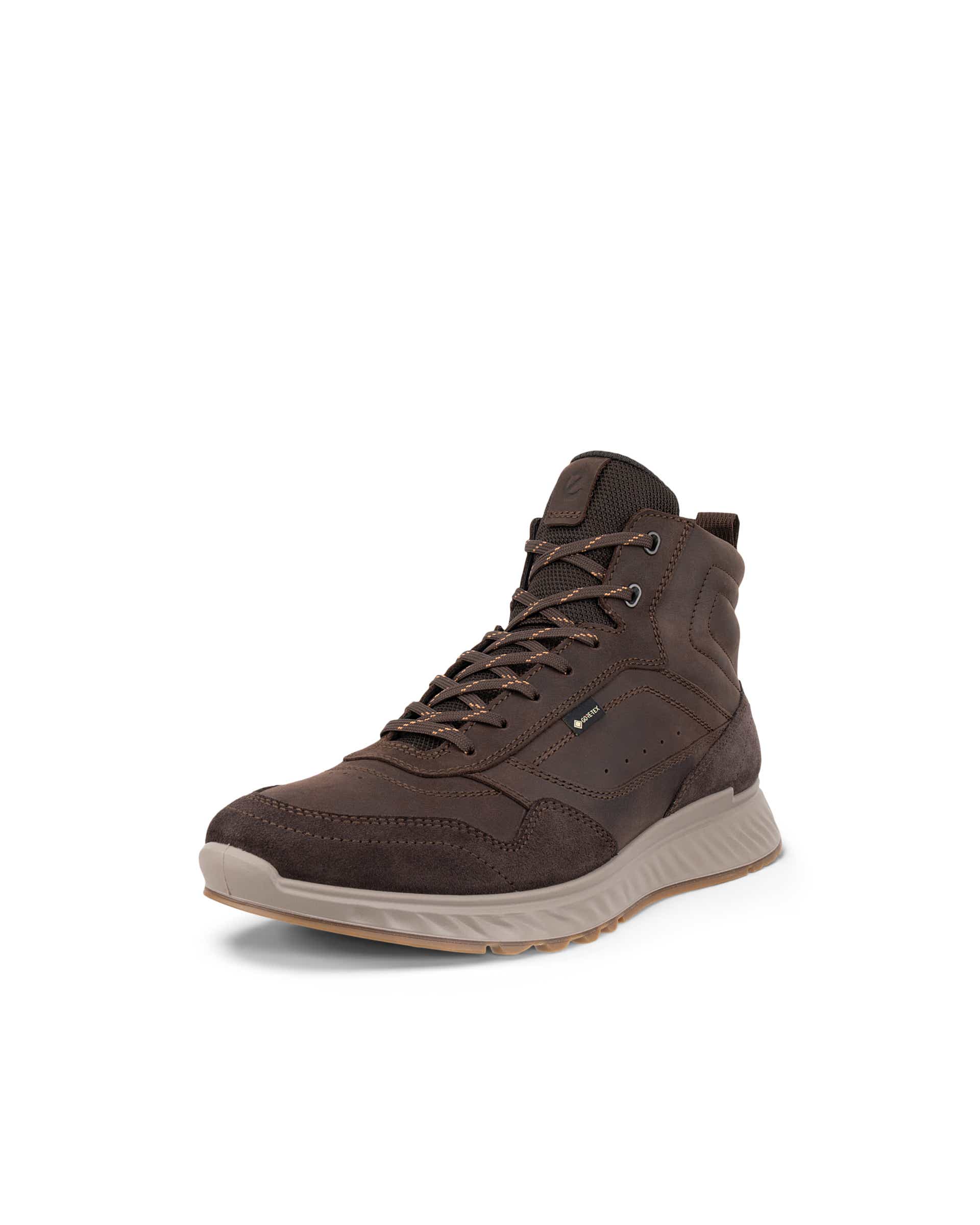 Men's ECCO® EXOSTRIDE Nubuck Gore-Tex Ankle Boot - Brown - Main