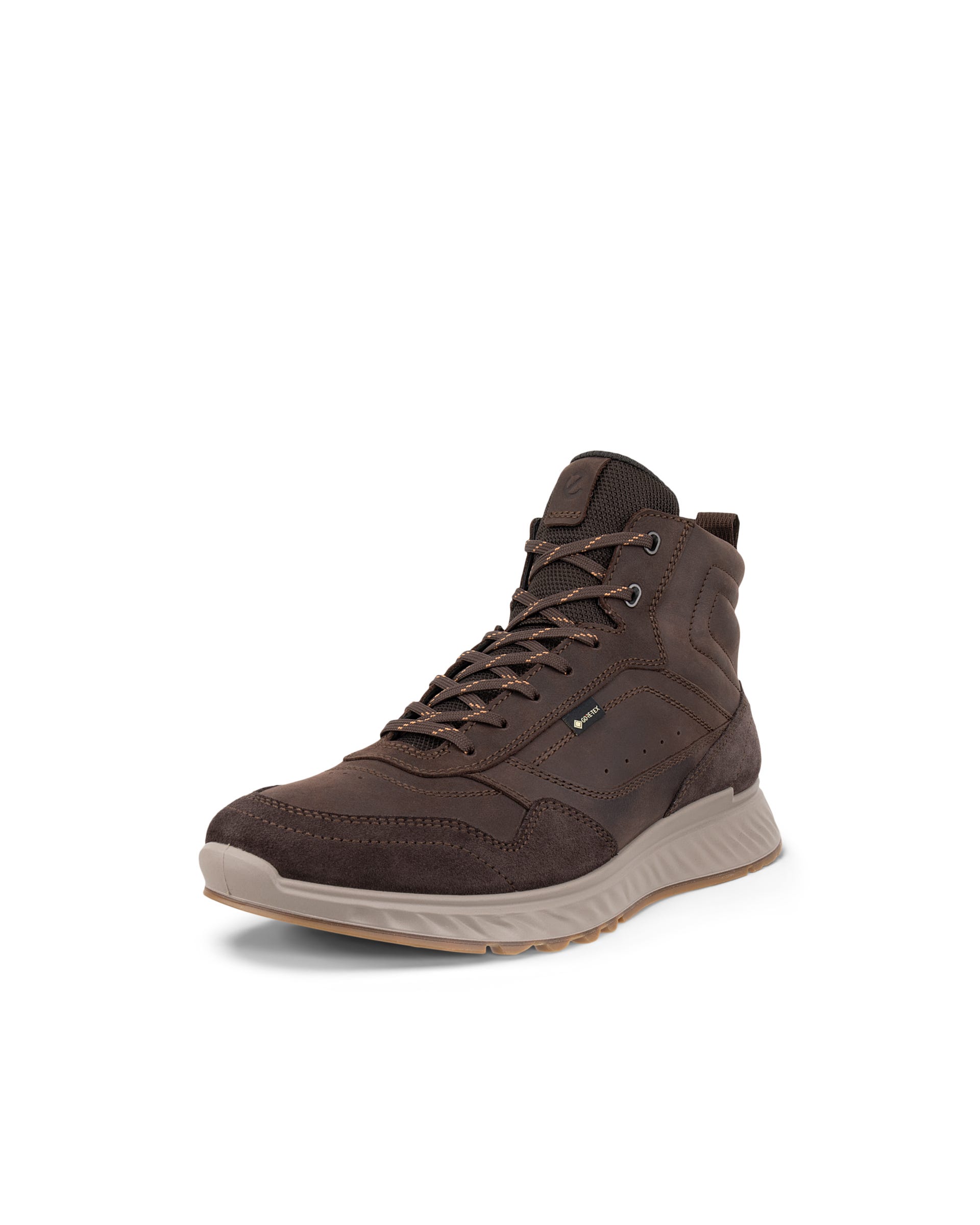Men's ECCO® EXOSTRIDE Nubuck Gore-Tex Ankle Boot - Brown - Outside