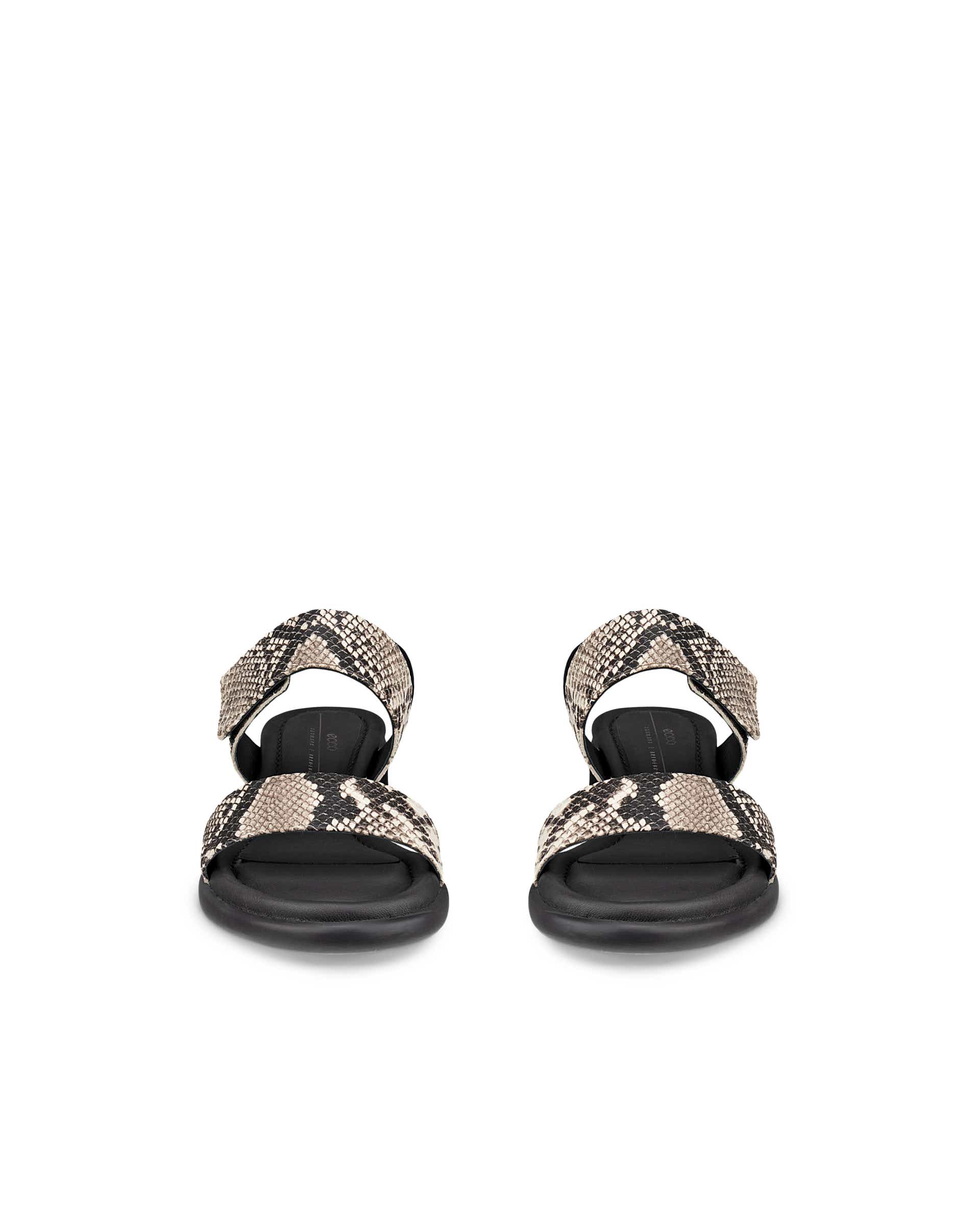 ECCO® Sculpted Sandal LX 35 sandale à talon en cuir pour femme - Beige - Front pair
