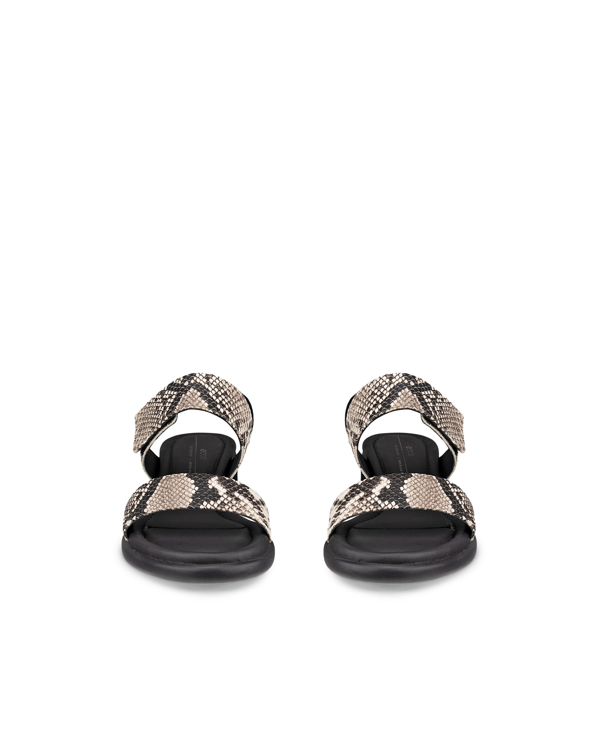 ECCO® Sculpted Sandal LX 35 sandale à talon en cuir pour femme - Beige - Front pair