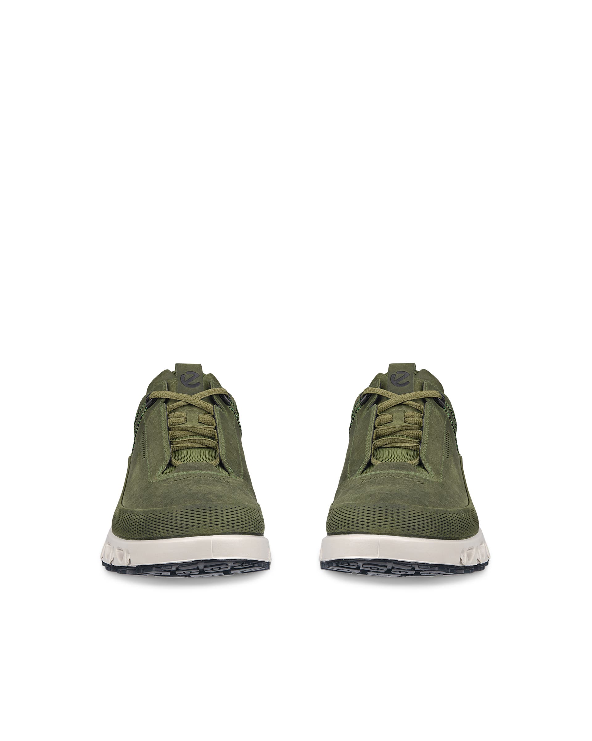 Men's ECCO® Multi-Vent Nubuck Gore-Tex Shoe - Green - Front pair