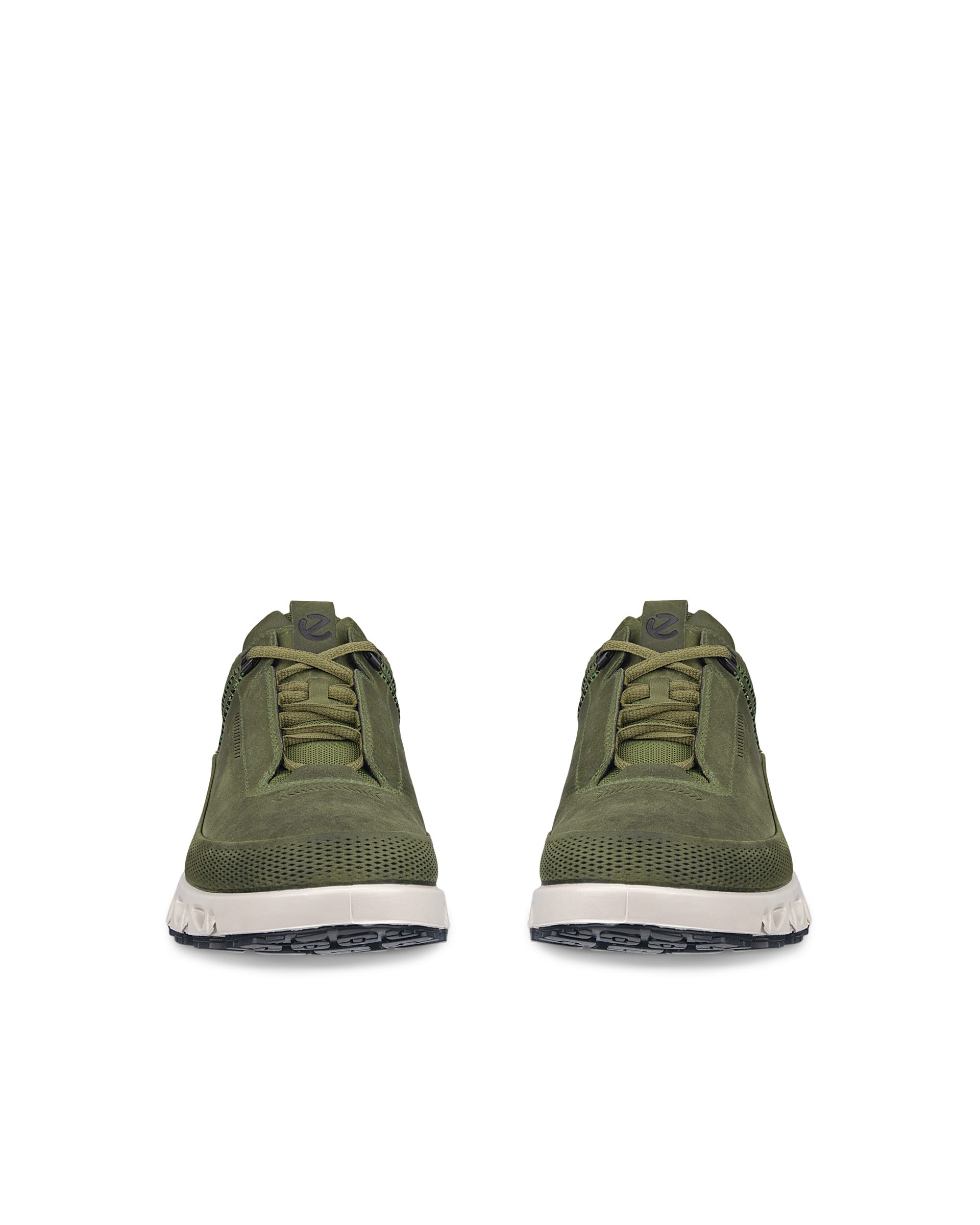 Men's ECCO® Multi-Vent Nubuck Gore-Tex Shoe - Green - Front pair