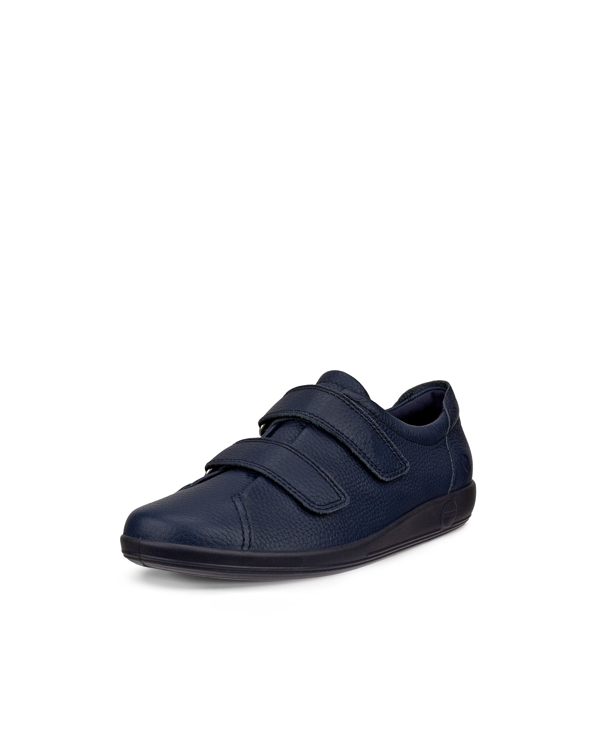 Naisten ECCO® Soft 2.0 nahka kävelykenkä - Sininen - Main