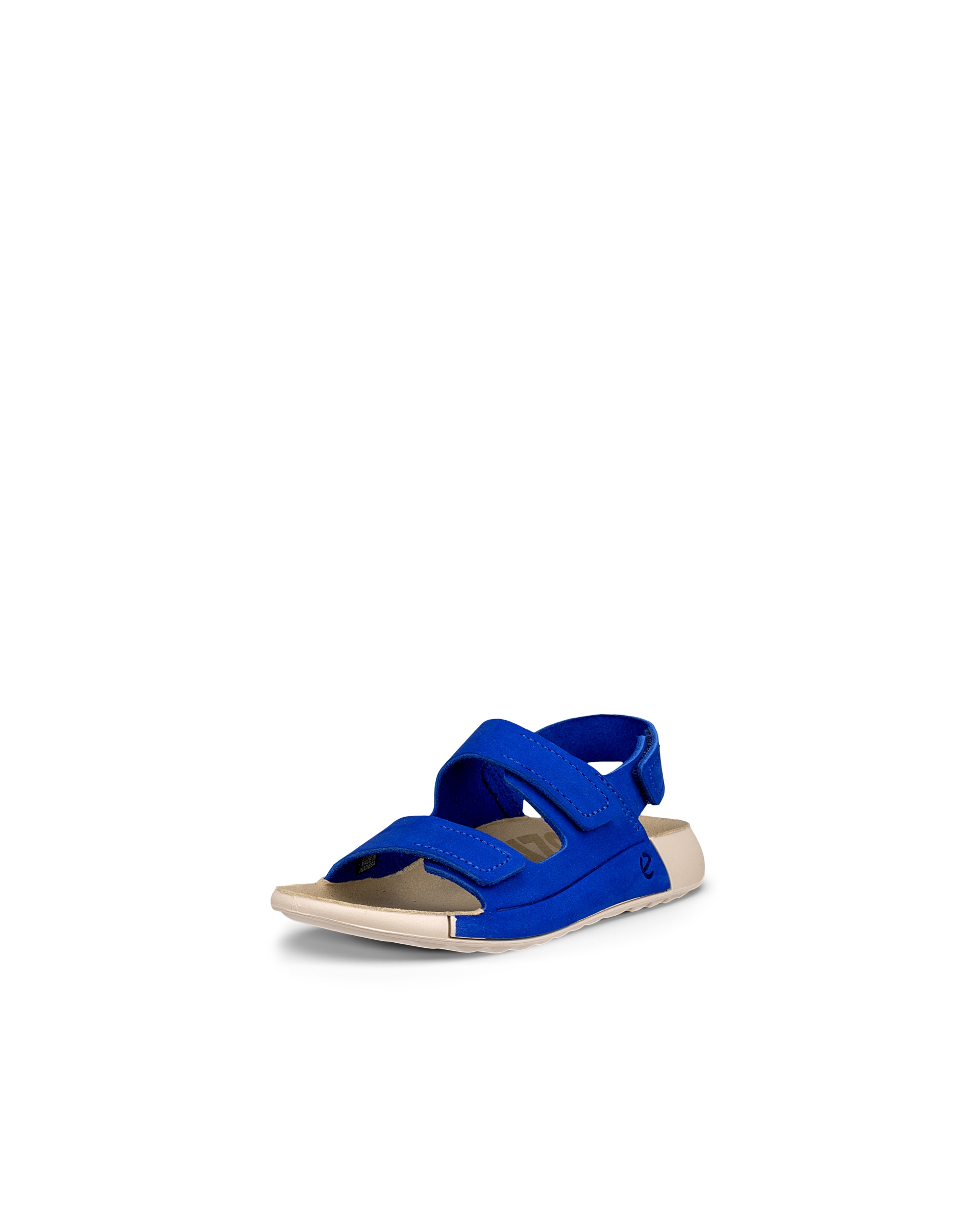 Kids' ECCO® Cozmo Leather Three-Strap Sandal - Blue - Main