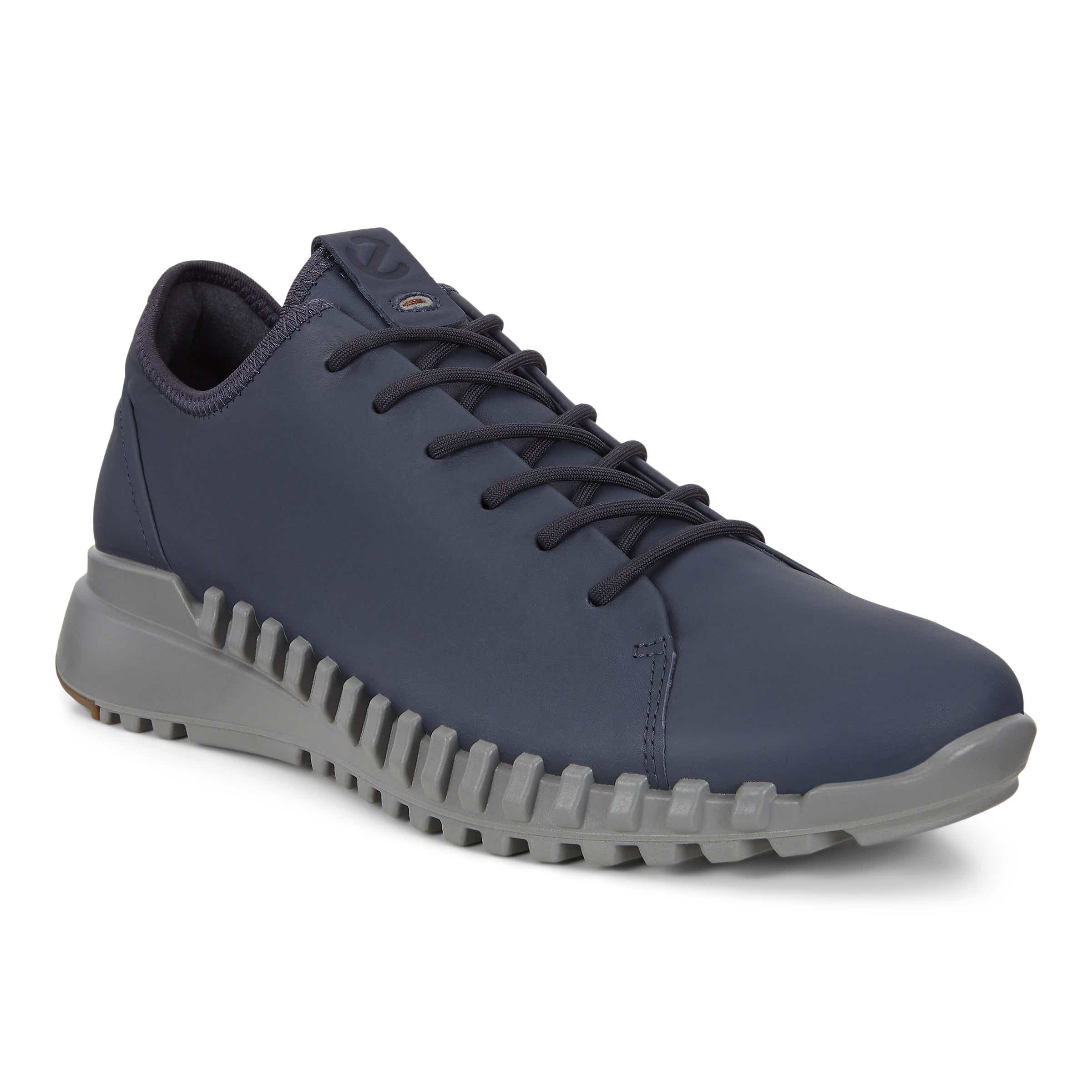 ECCO Zipflex Low メンズ レザースニーカー - ブルー - Main