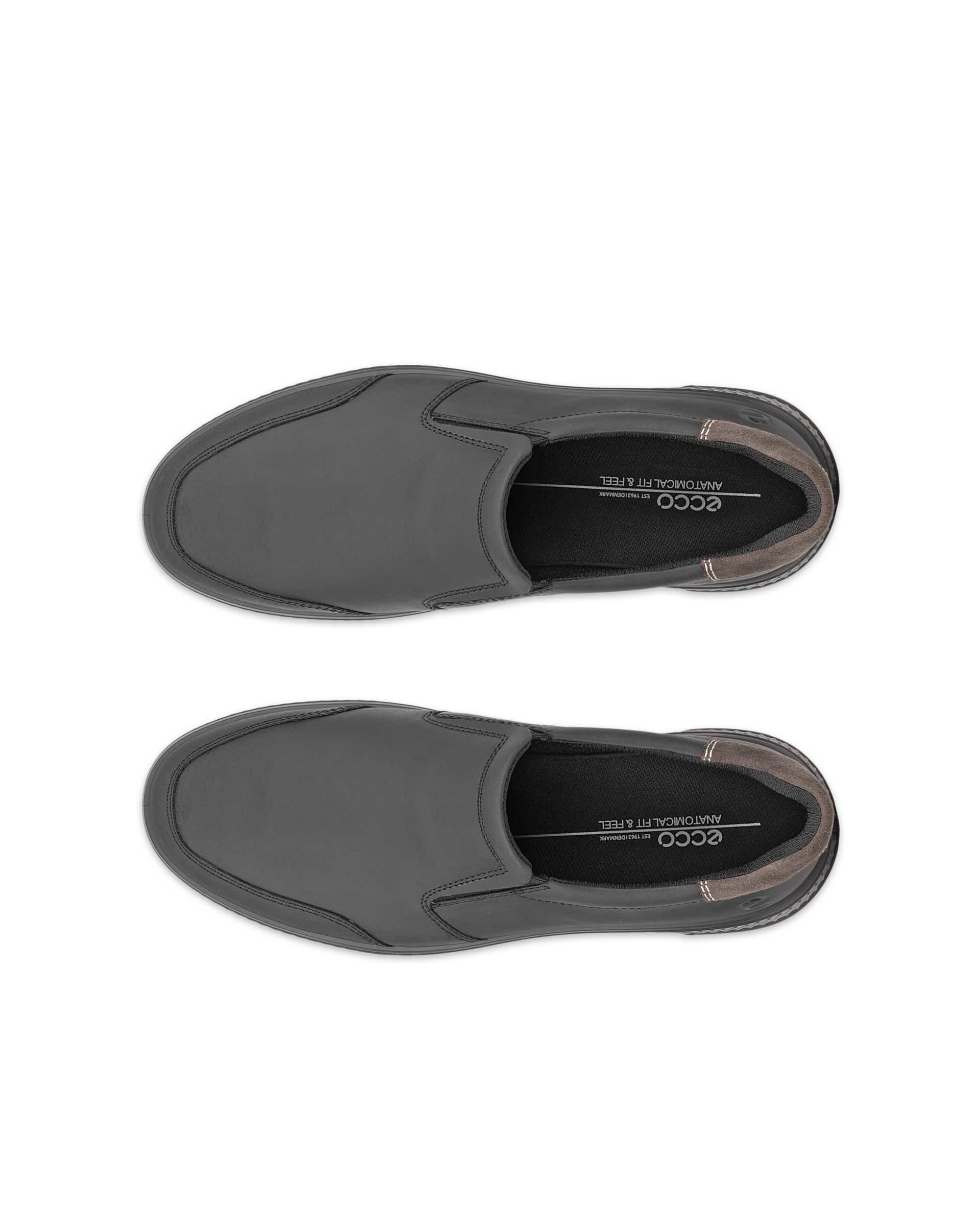 Men's ECCO® Move Nubuck Slip-On - Black - Top left pair
