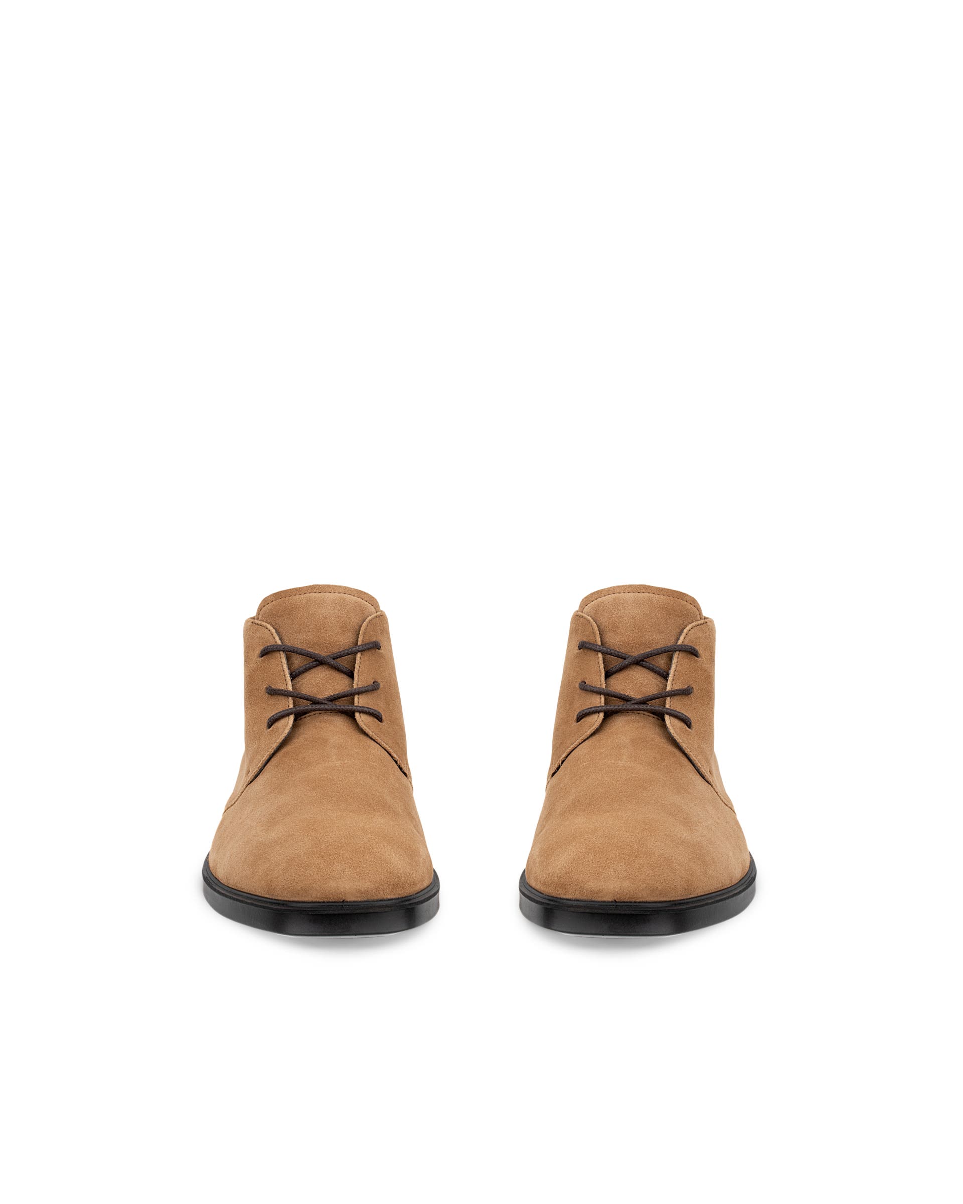 Men's ECCO® Metropole Milan Suede Chukka Boot - Brown - Front pair