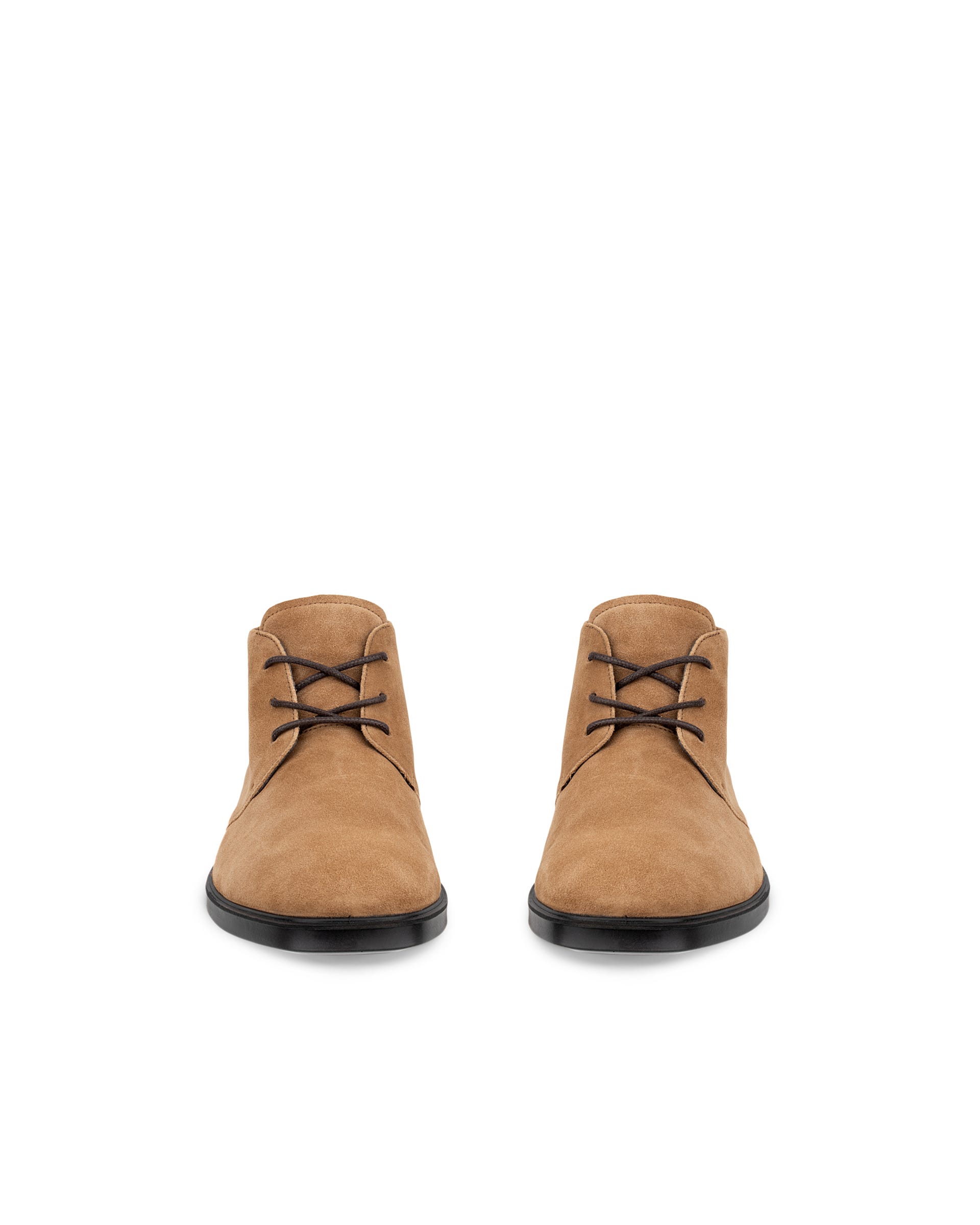 Men's ECCO® Metropole Milan Suede Chukka Boot - Brown - Front pair