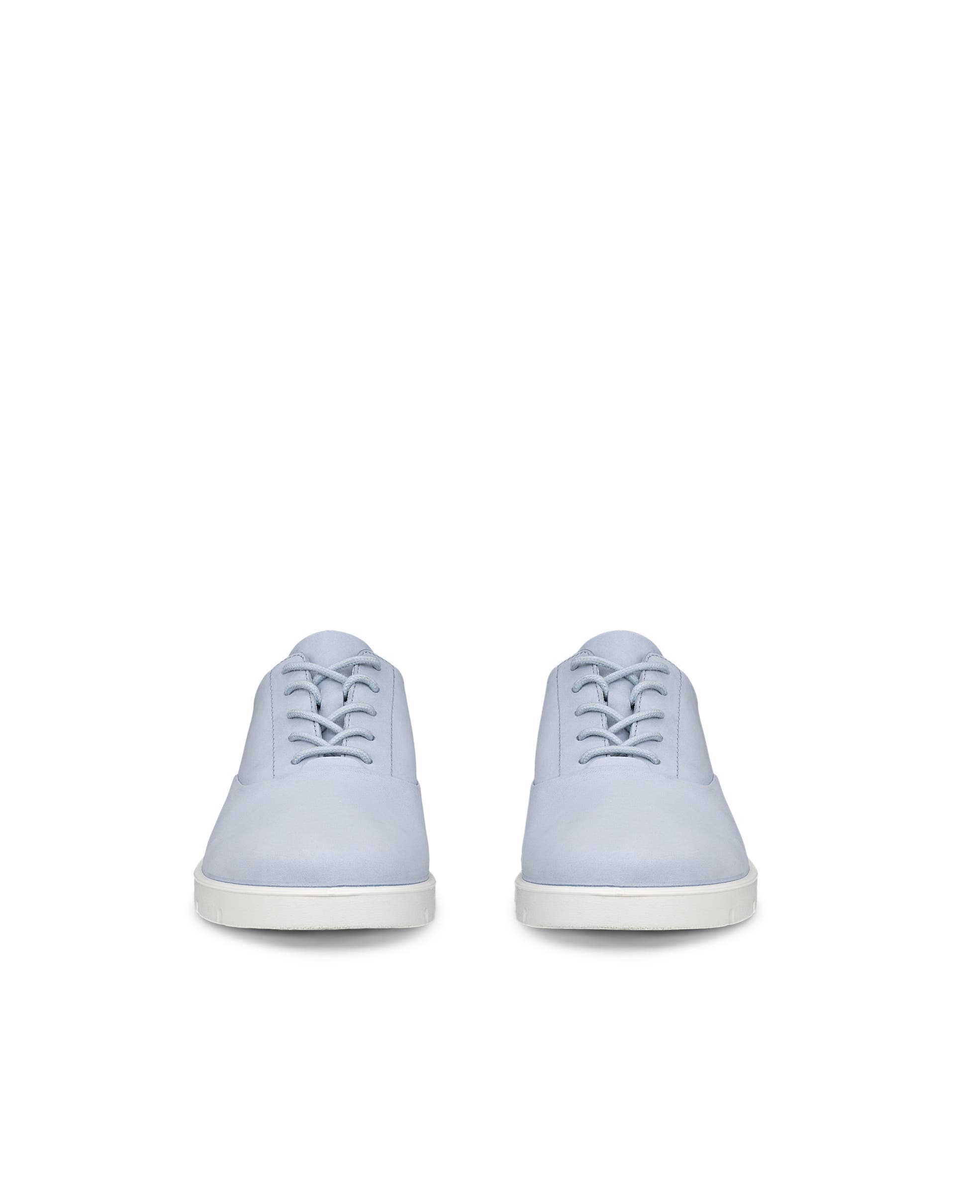 Dámská nubuková šněrovací obuv ECCO® BELLA - Modrá - Front pair