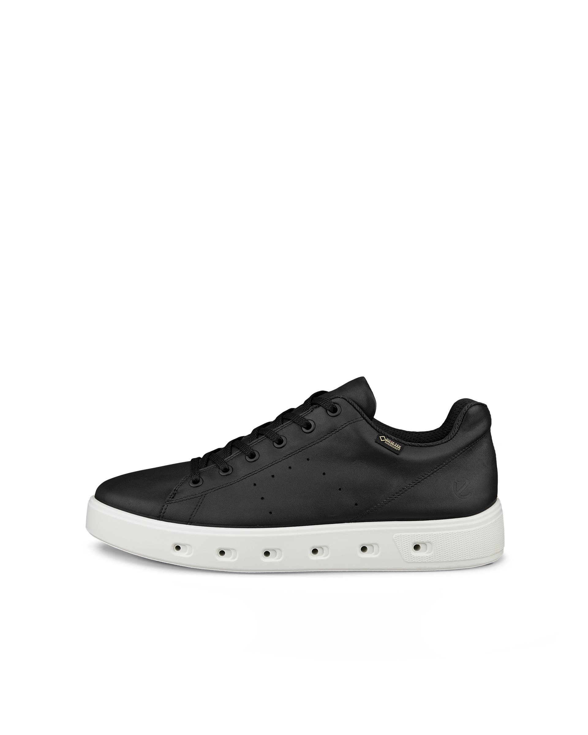 ECCO® Street 720 baskets en cuir Gore-Tex pour homme - Noir - Outside