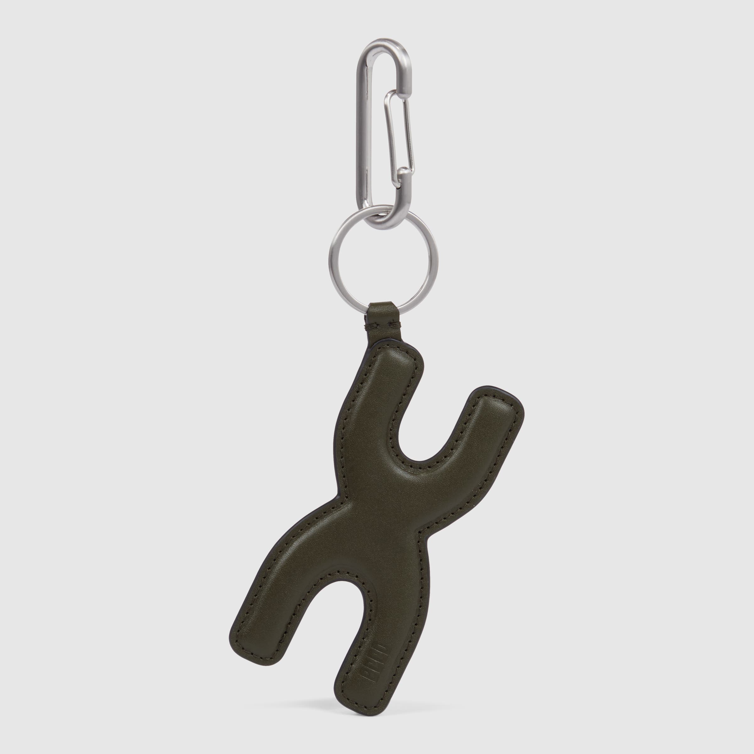 ECCO® E Padded 'X' Leather Charm - Green - Main