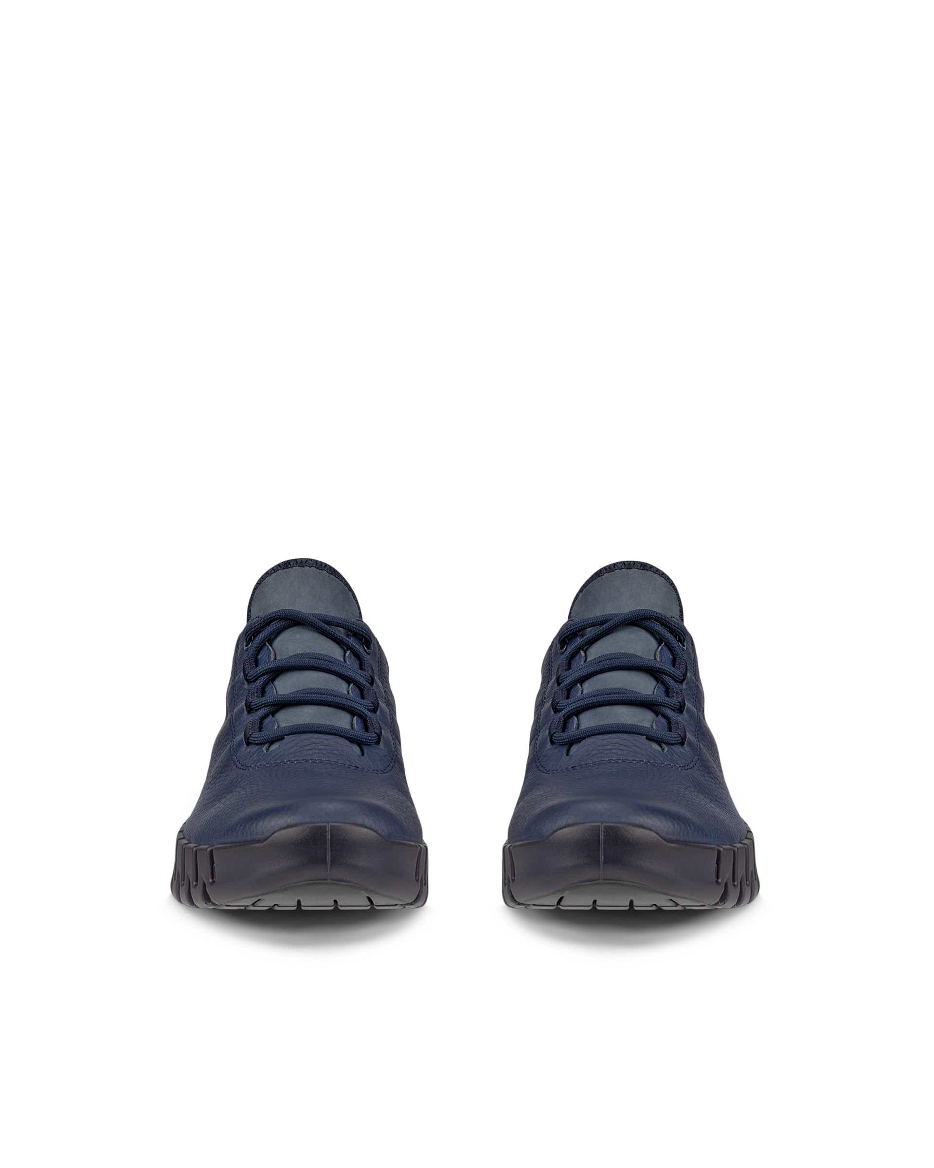 ECCO Gruuv ウィメンズ レザーGore-Texスニーカー - ブルー - Front pair