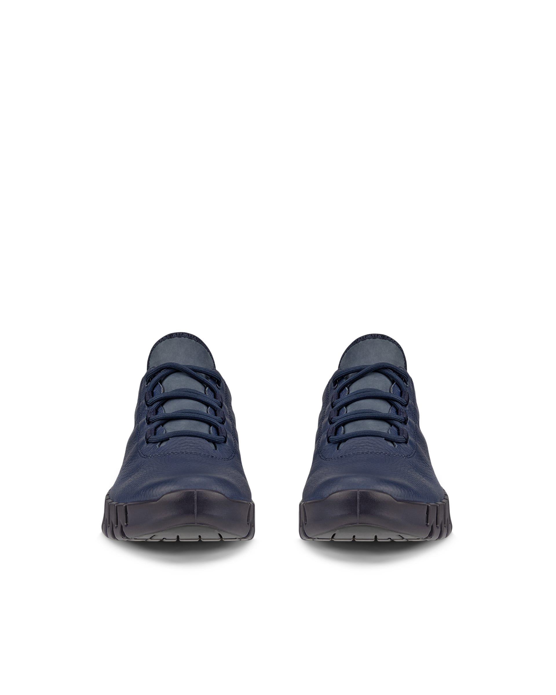 Women's ECCO® Gruuv Leather Gore-Tex Trainer - Blue - Front pair