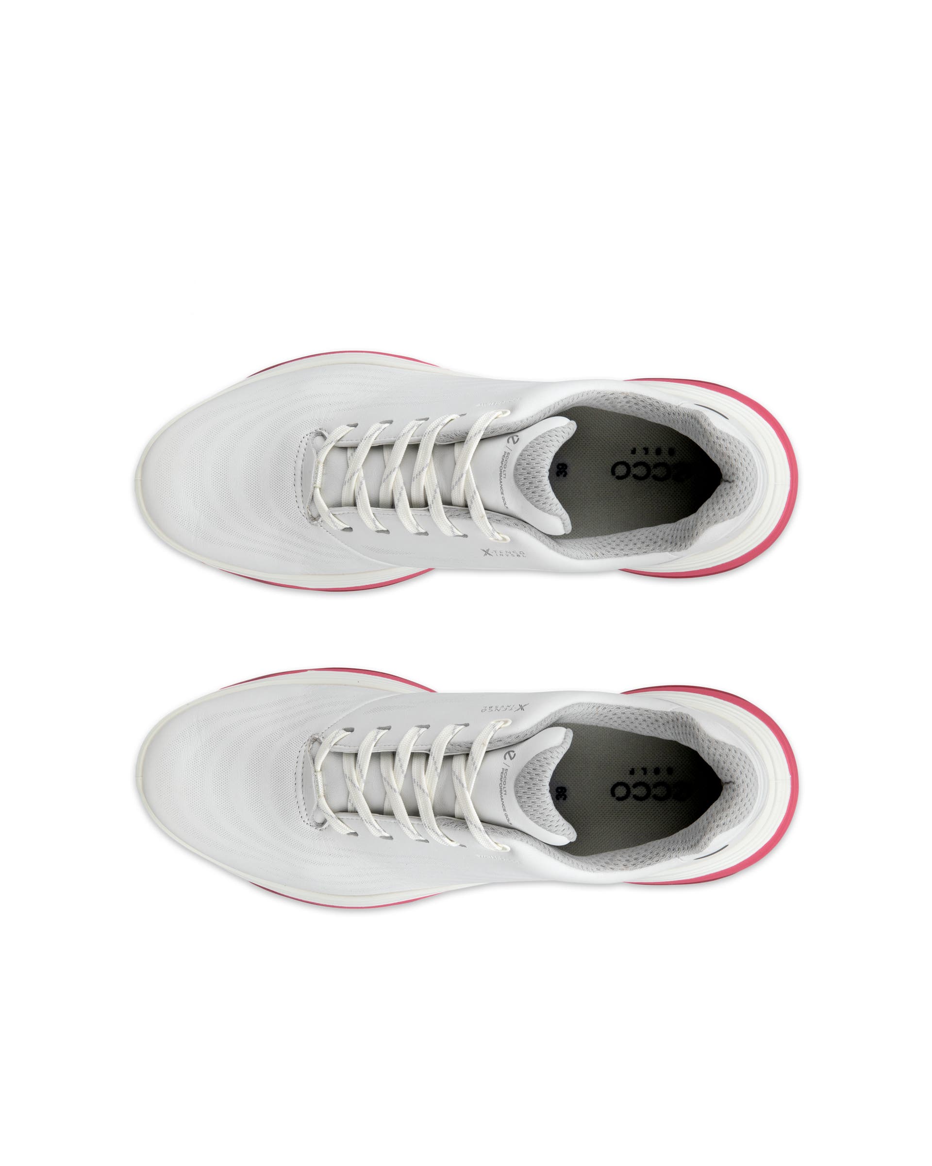 ECCO® Golf LT1 Damen Wasserdichte Golfschuh aus Leder - Weiß - Top left pair