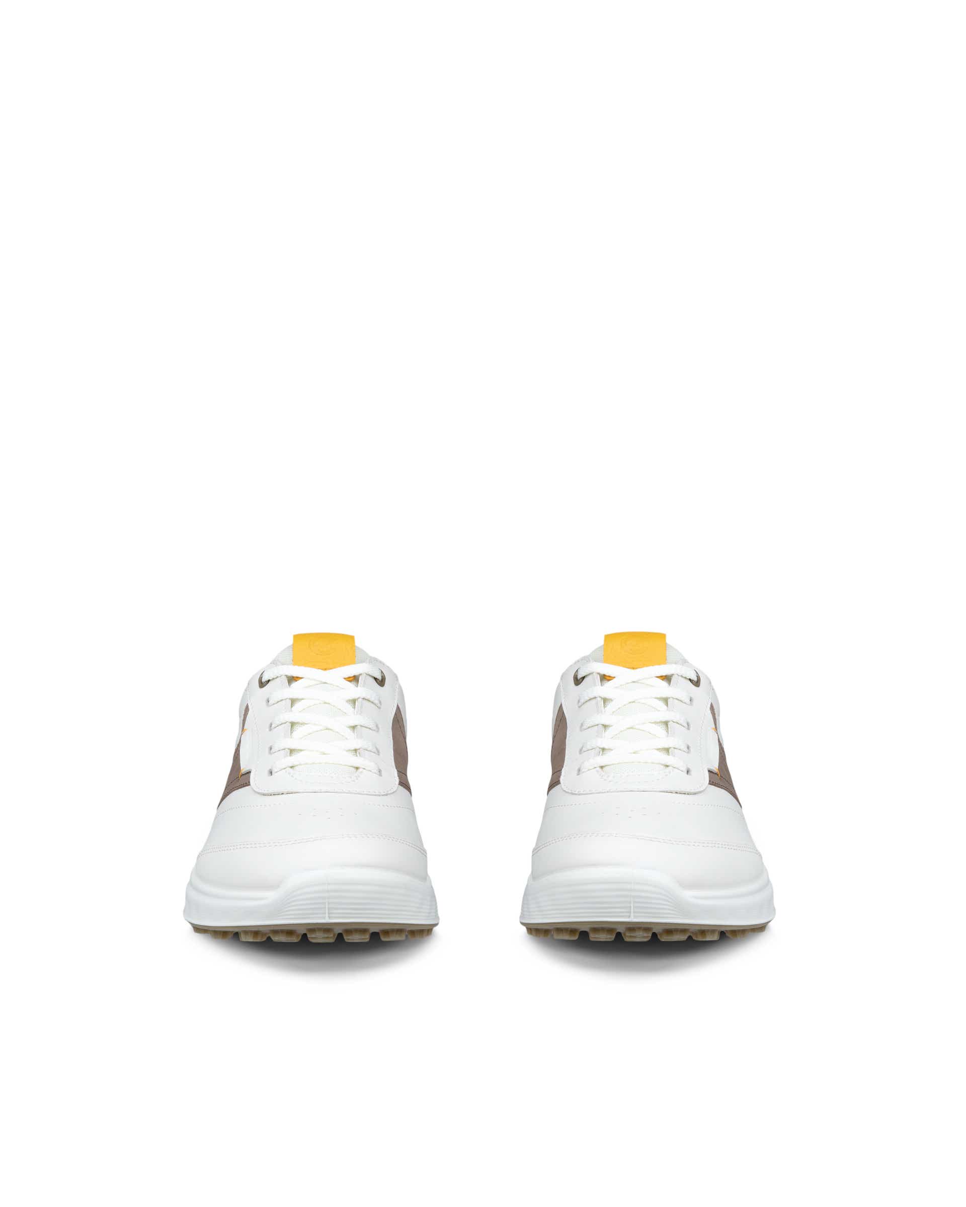 ECCO GOLF S-CASUAL HYBRID Women ウィメンズ レザーウォータープルーフゴルフシューズ - ホワイト - Front pair