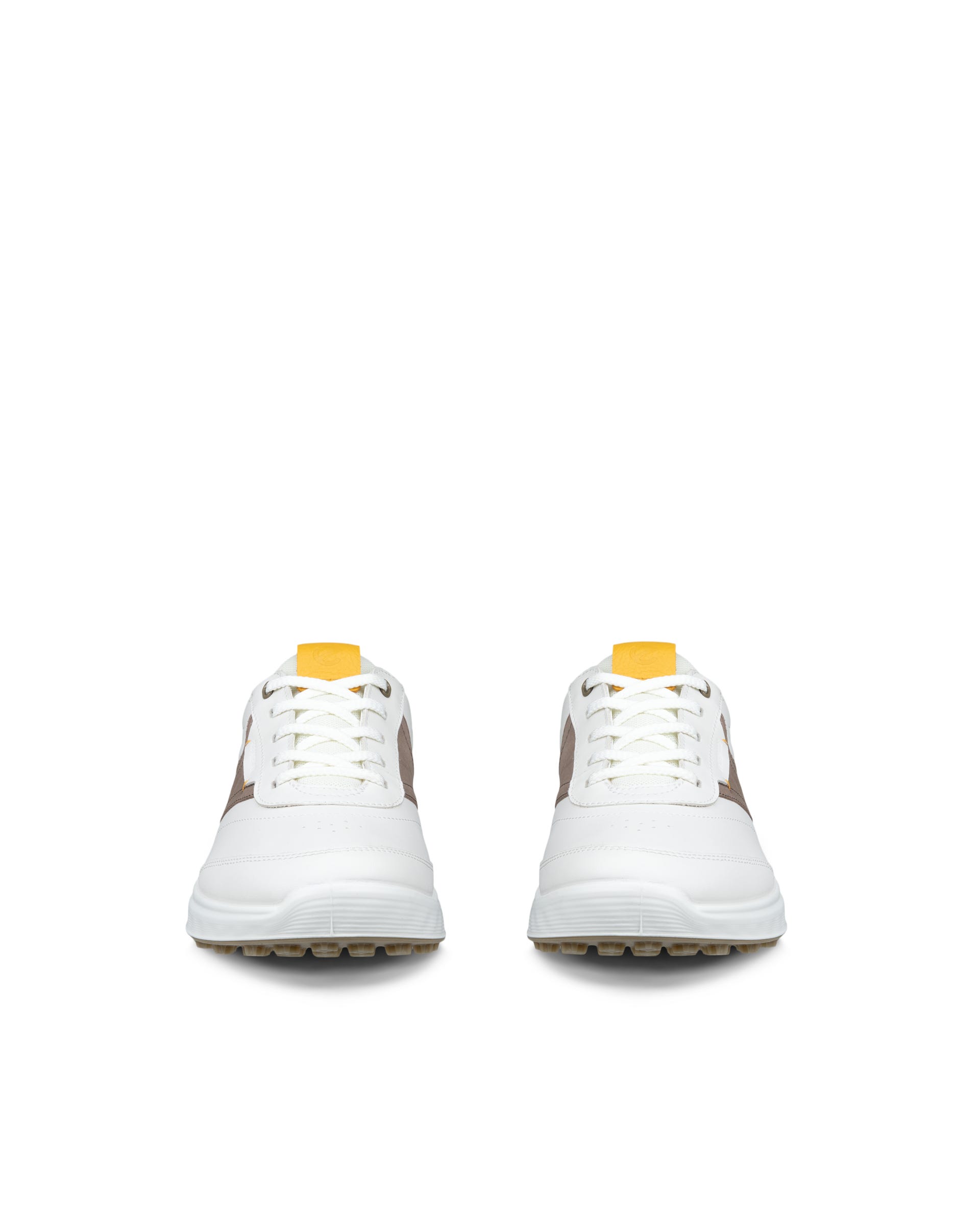 ECCO GOLF S-CASUAL HYBRID Women ウィメンズ レザーウォータープルーフゴルフシューズ - ホワイト - Front pair