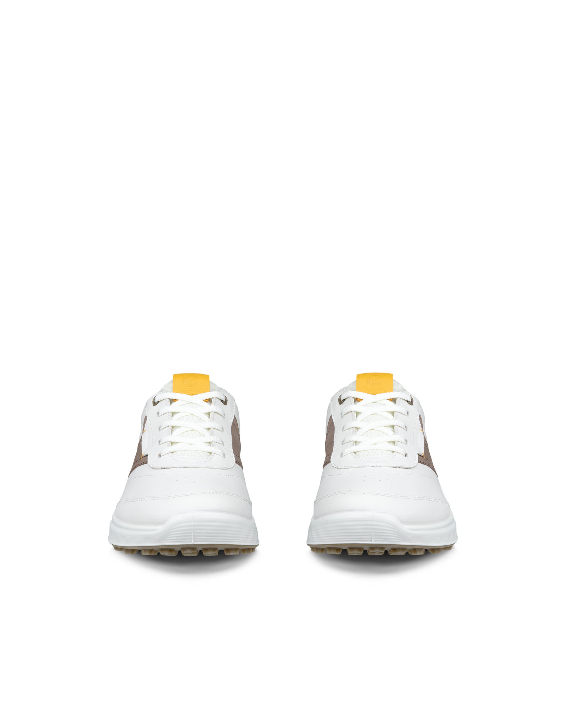 ECCO GOLF S-CASUAL HYBRID Women ウィメンズ レザーウォータープルーフゴルフシューズ - ホワイト - Front pair