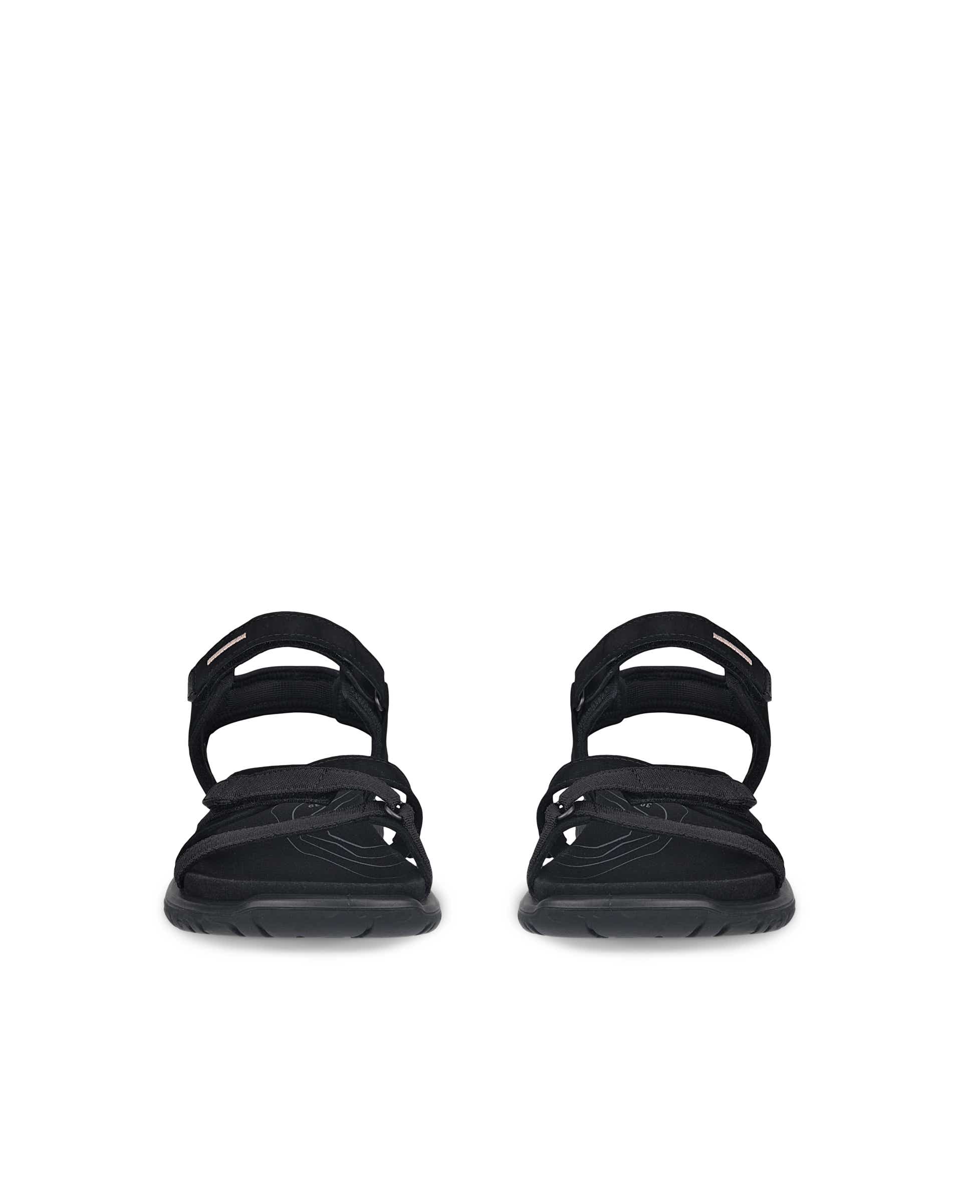ECCO® Offroad Roam sandale en nubuck deux brides pour femme - Noir - Front pair