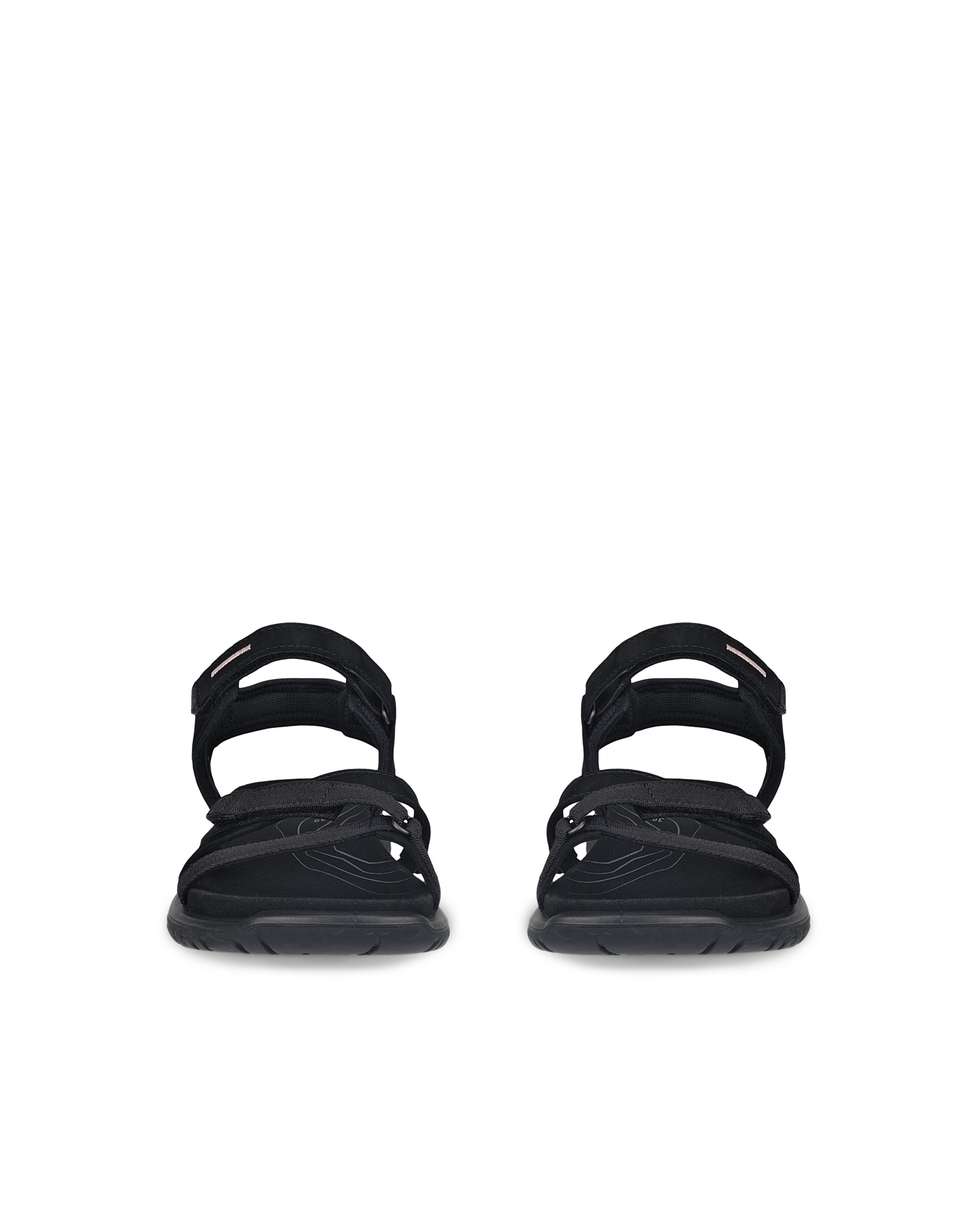 ECCO® Offroad Roam sandale en nubuck deux brides pour femme - Noir - Front pair