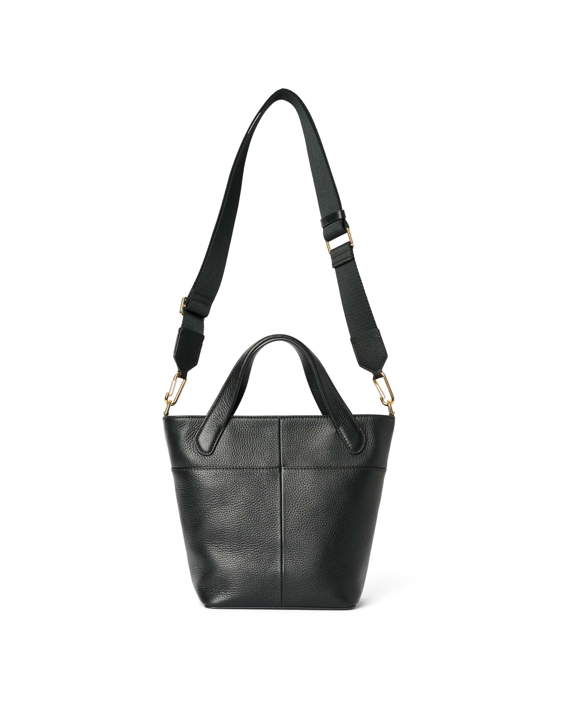 ECCO® Essential leren shopper - Zwart - Back