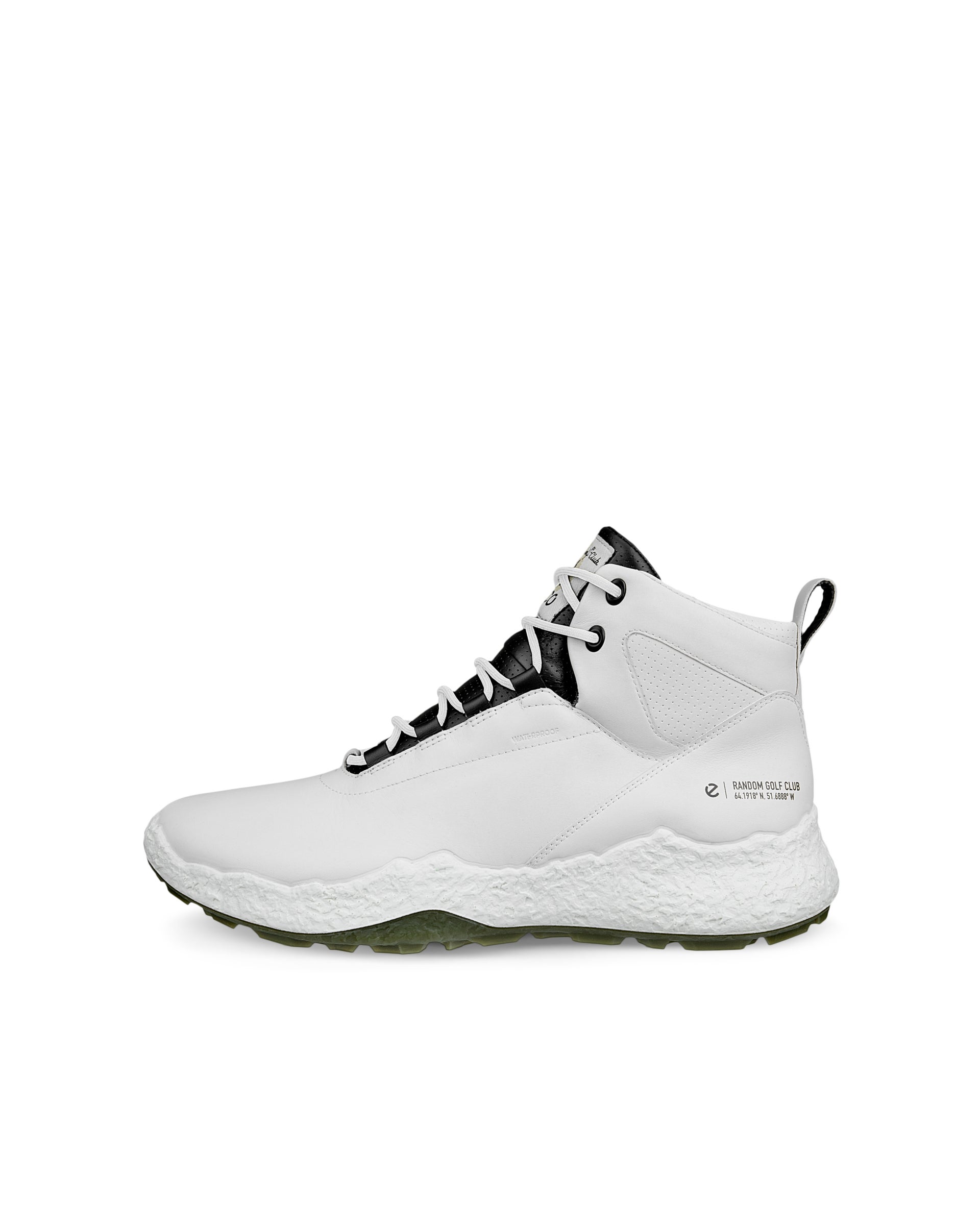ECCO® M GOLF BIOM H5 férfi bőr golfcipő - Fehér - Outside