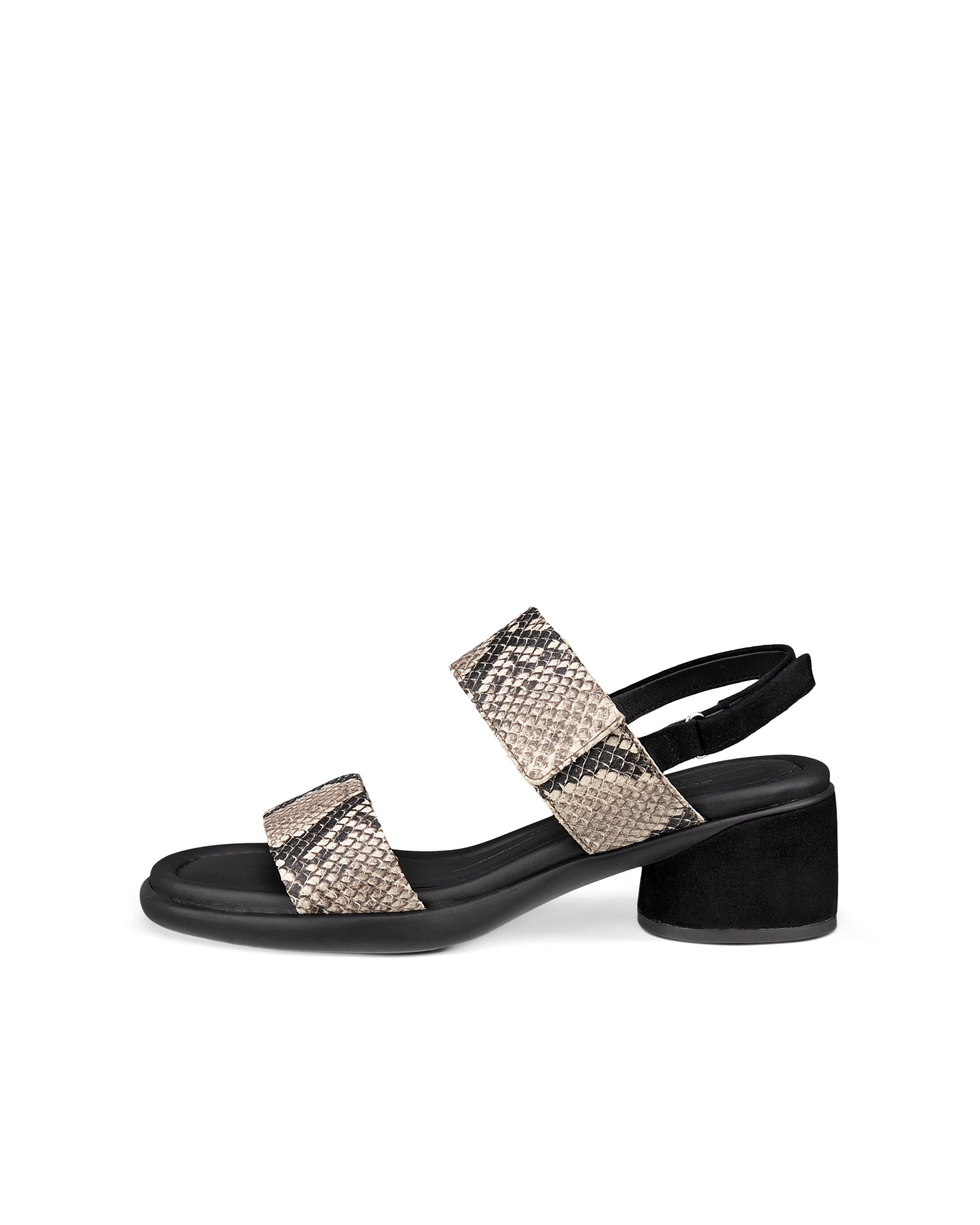 Women's ECCO® Sculpted LX 35 Leather Heel Sandal - Beige - Outside