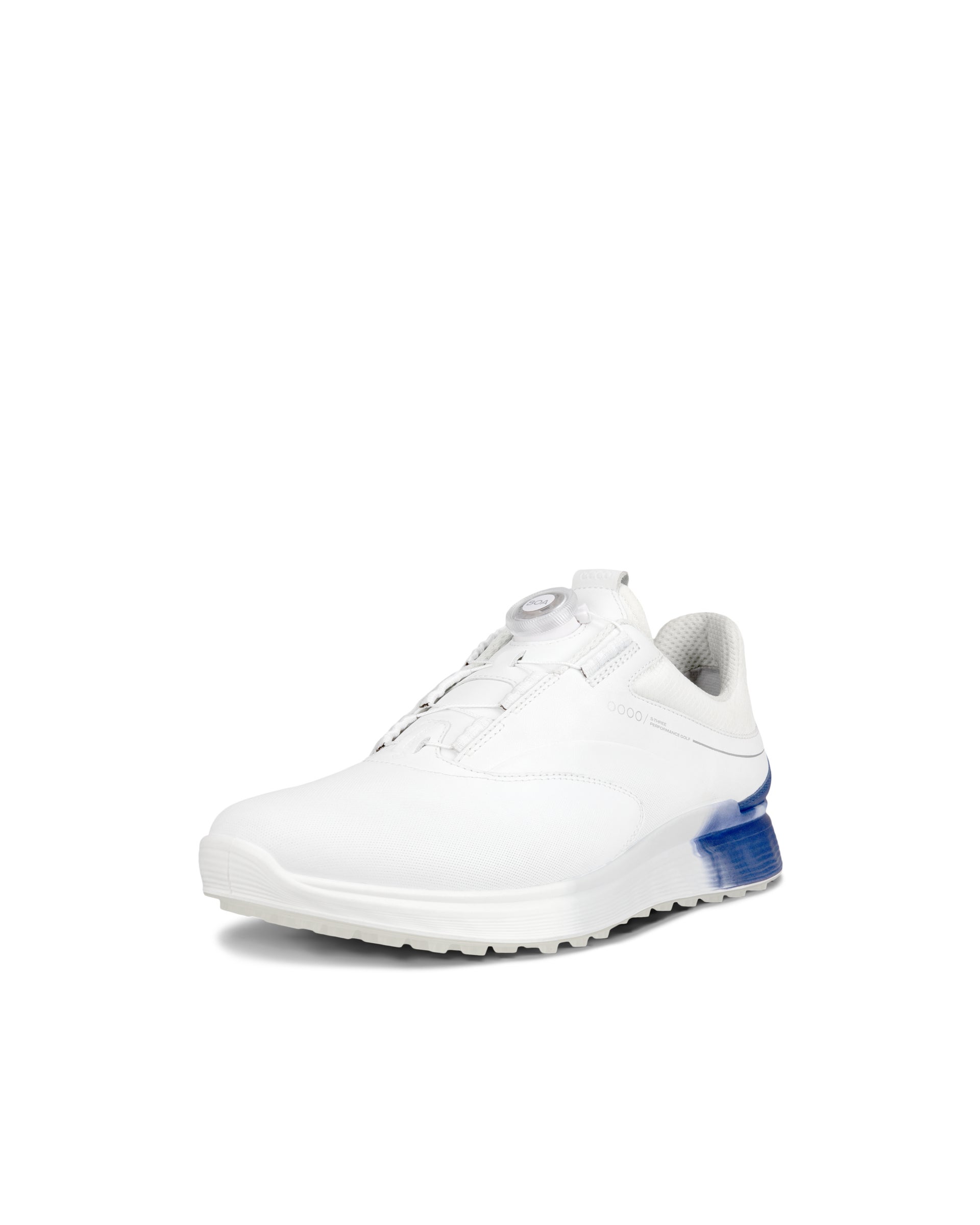 ECCO Golf S Three BOA メンズ レザーGore-Texゴルフシューズ - ホワイト - Main