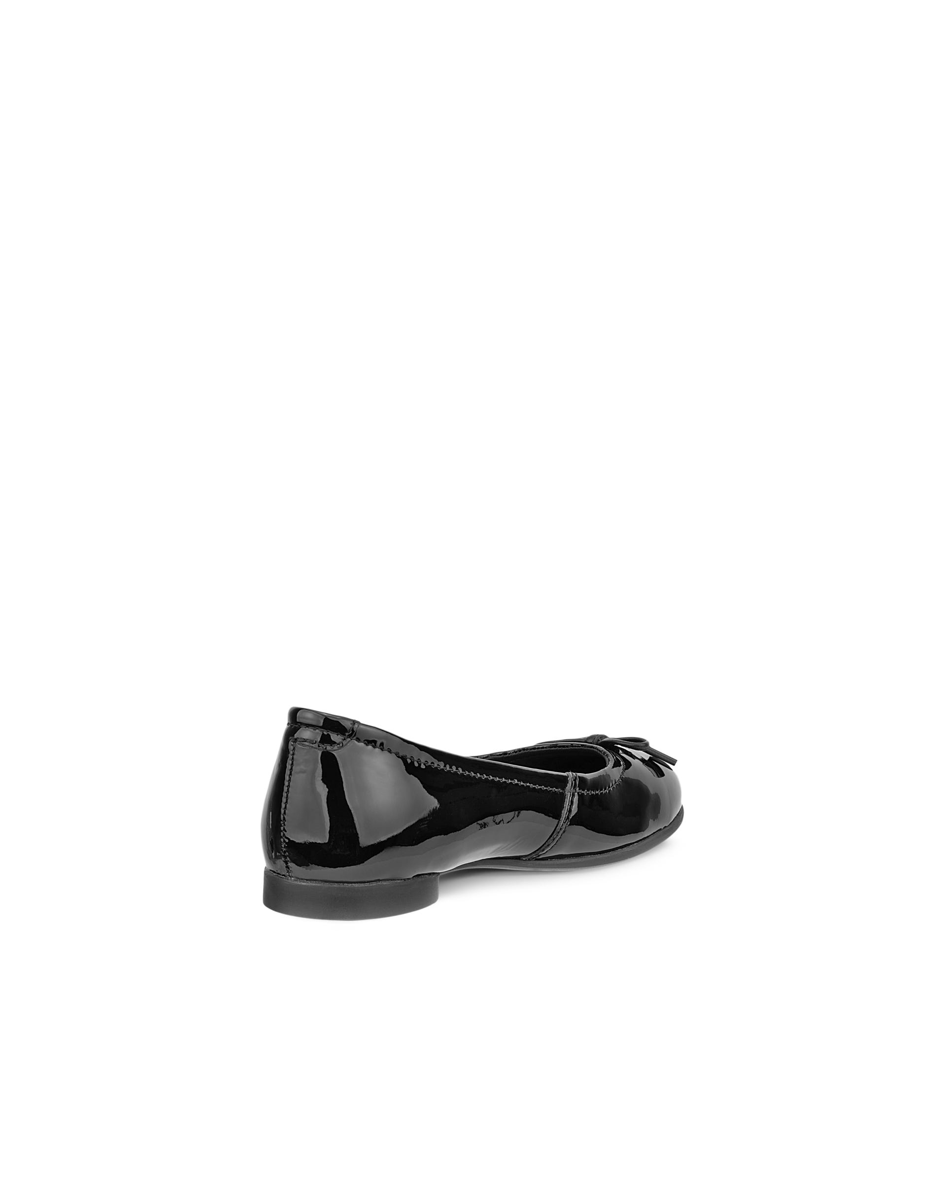 Kids' ECCO® Anine Leather Ballerina - Black - Back
