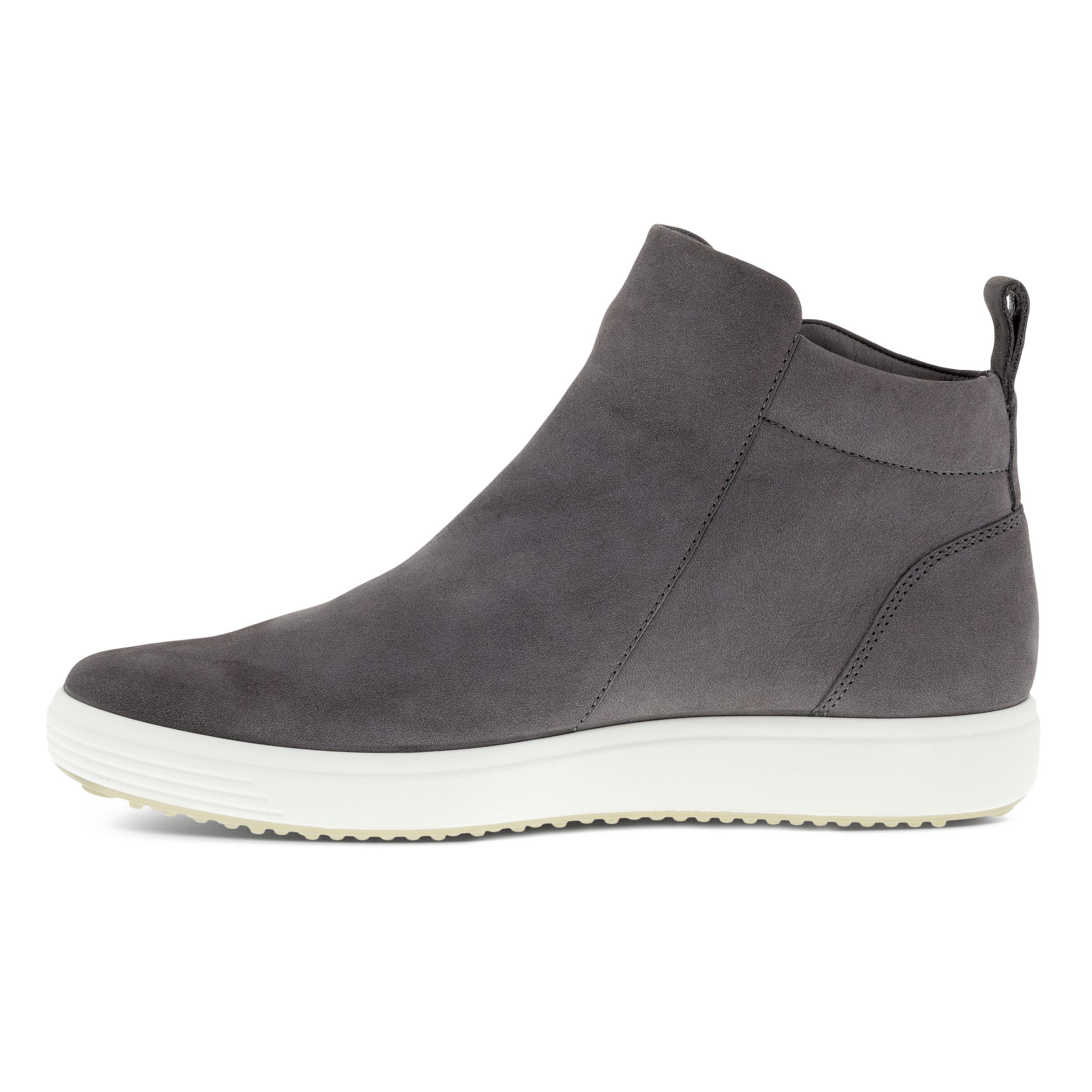 Women's ECCO® Soft 7 Nubuck Ankle Boot - Grey - Inside