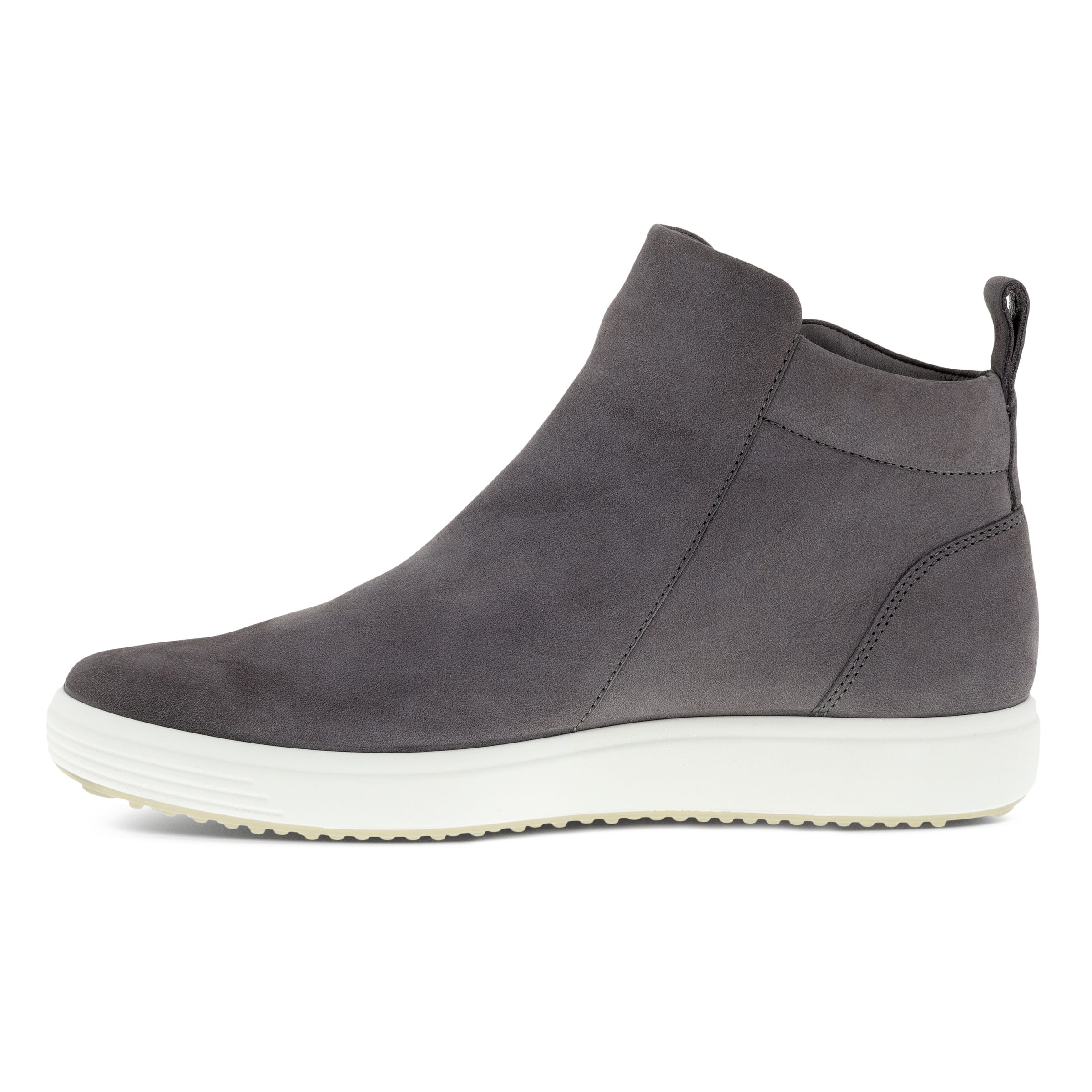 Women's ECCO® Soft 7 Nubuck Ankle Boot - Grey - Inside