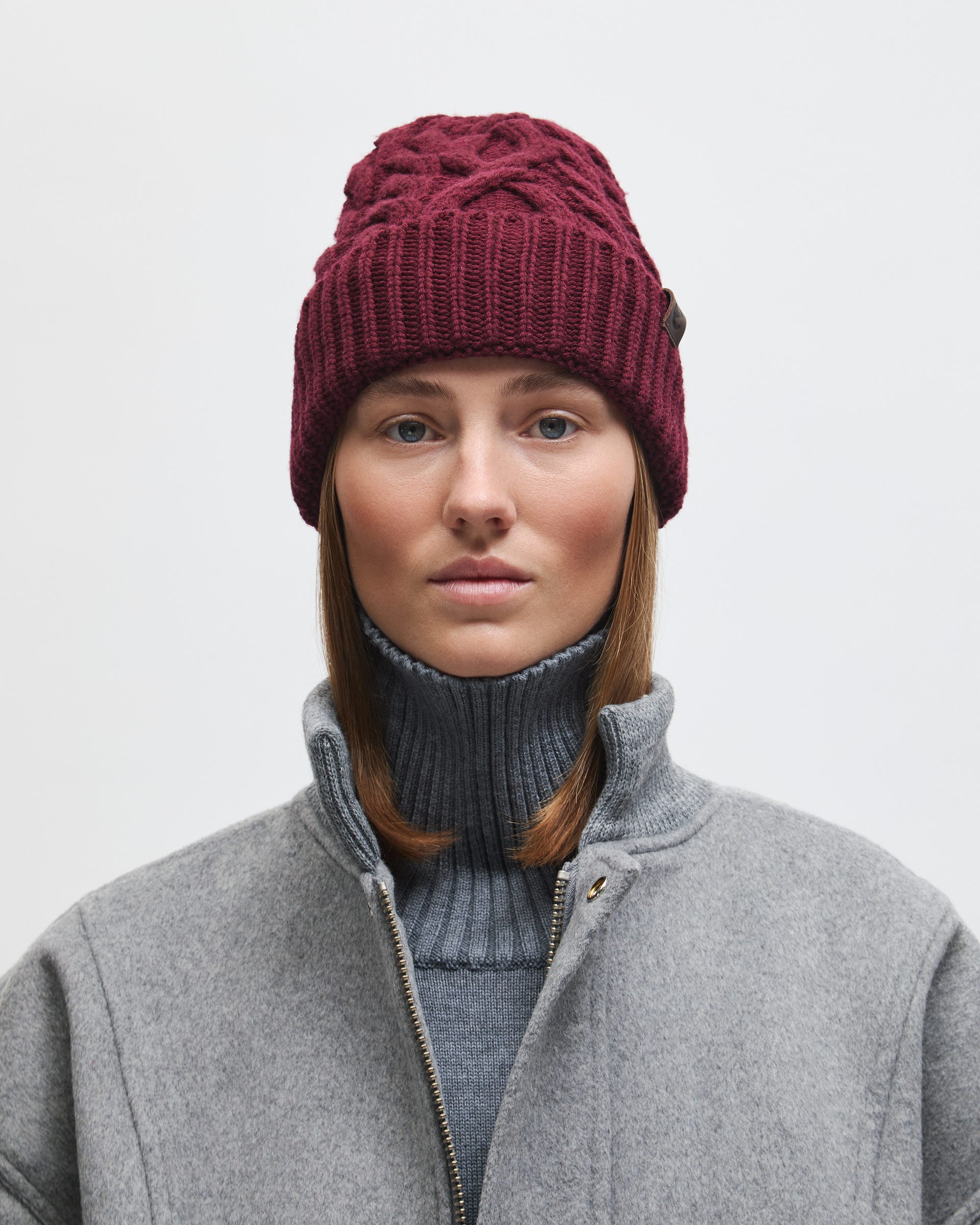 ECCO® Beanie Mössa dam - Röd - Lifestyle image-1