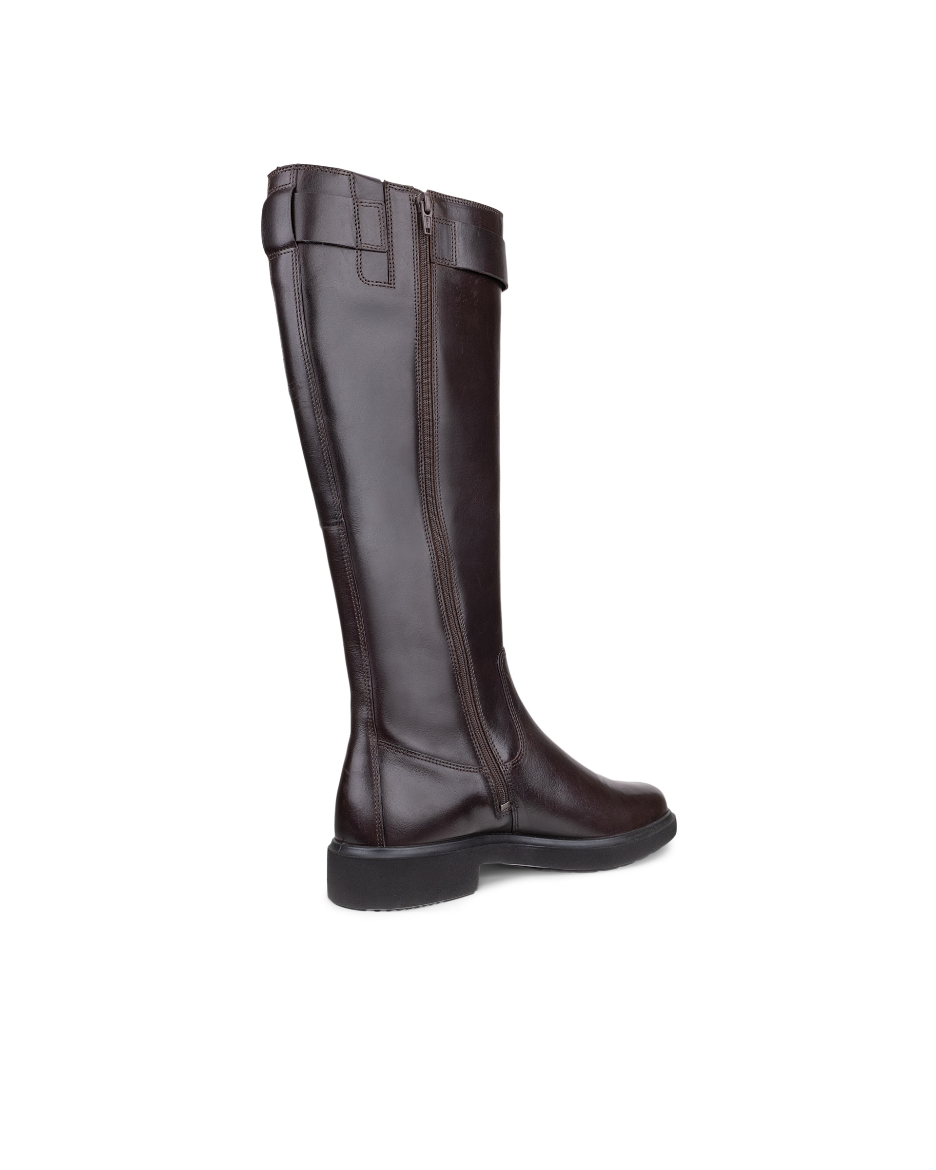ECCO® Metropole Amsterdam bottes hautes en cuir pour femme - Brun - Back